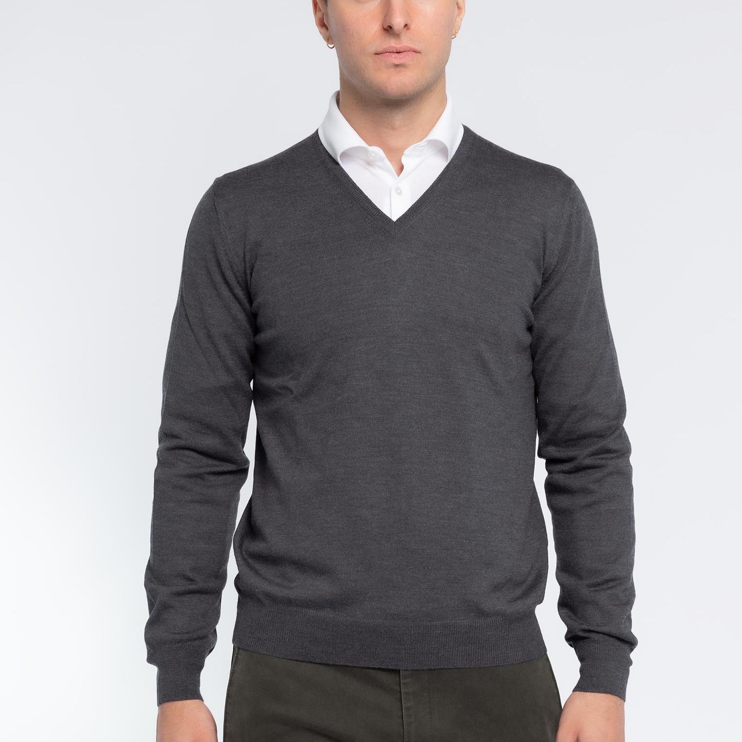 Pullover Uomo 100% Lana Merinos GRAN SASSO 55115-14290