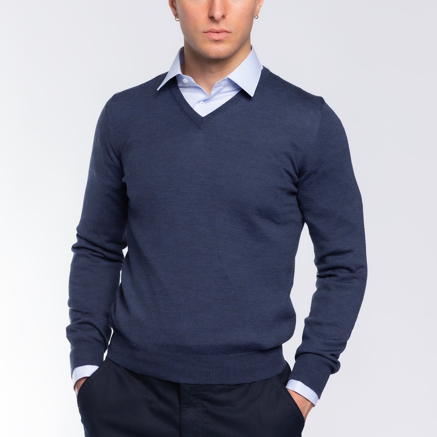 Pullover Uomo 100% Lana Merinos GRAN SASSO 55115-14290