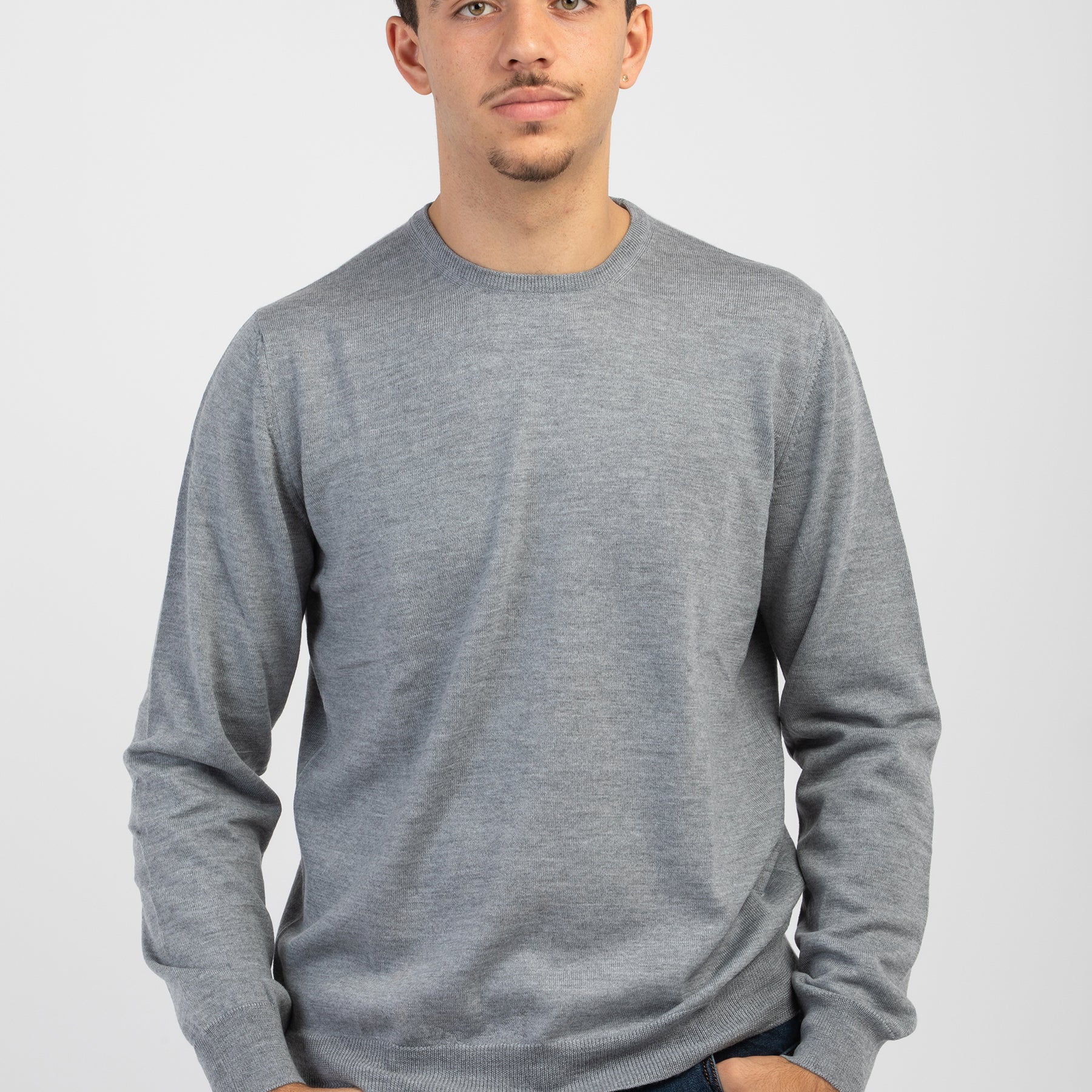 Girocollo Uomo 100% Lana Merinos GRAN SASSO 55167-14290