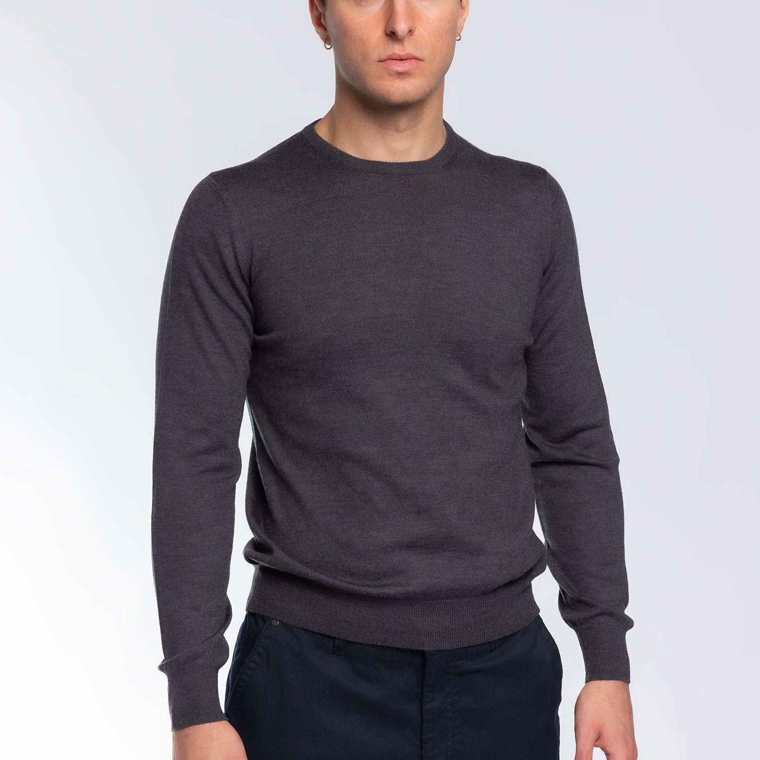 Girocollo Uomo 100% Lana Merinos GRAN SASSO 55167-14290