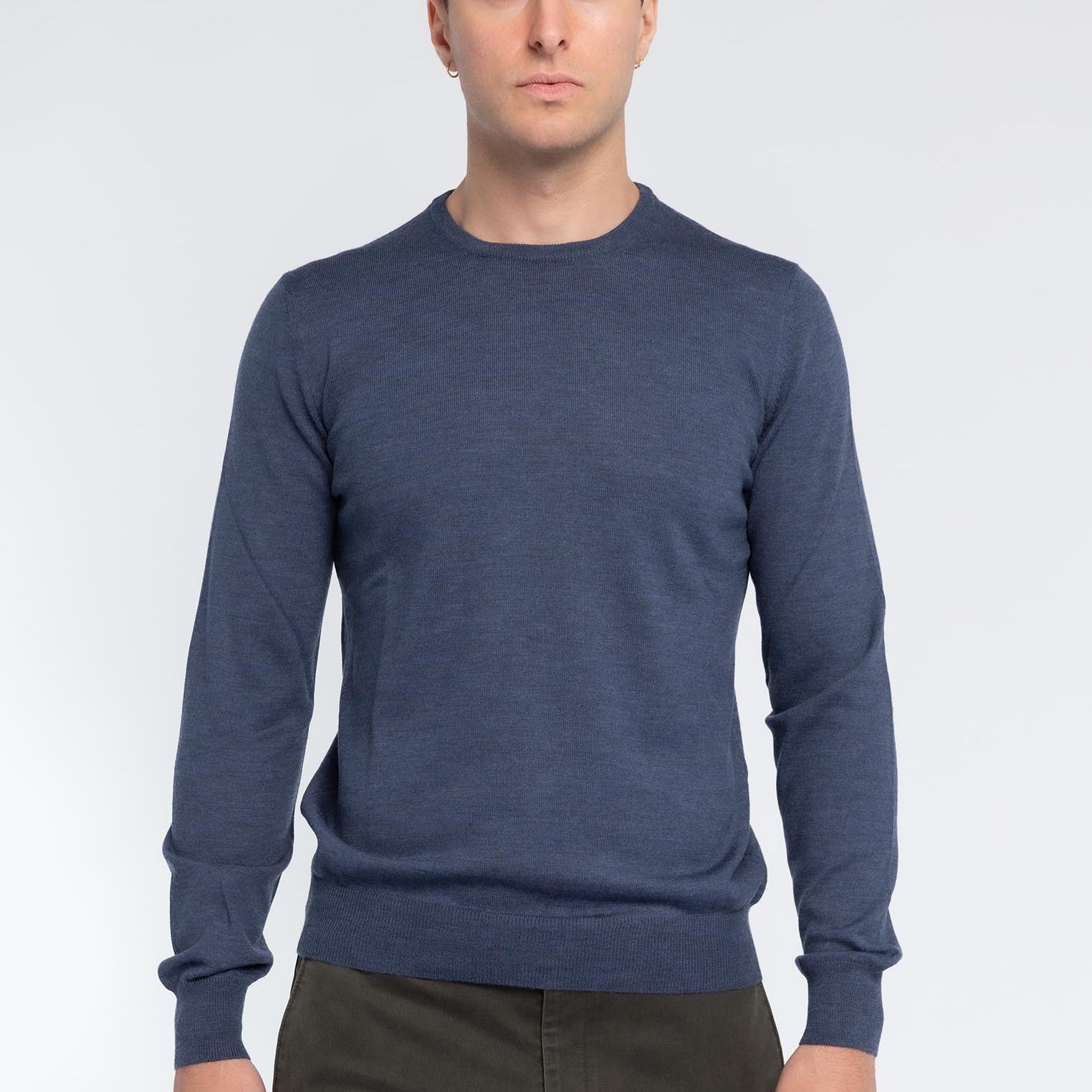 Girocollo Uomo 100% Lana Merinos GRAN SASSO 55167-14290