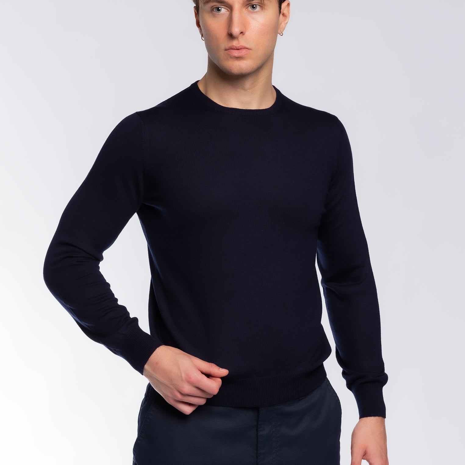 Girocollo Uomo 100% Lana Merinos GRAN SASSO 55167-14290