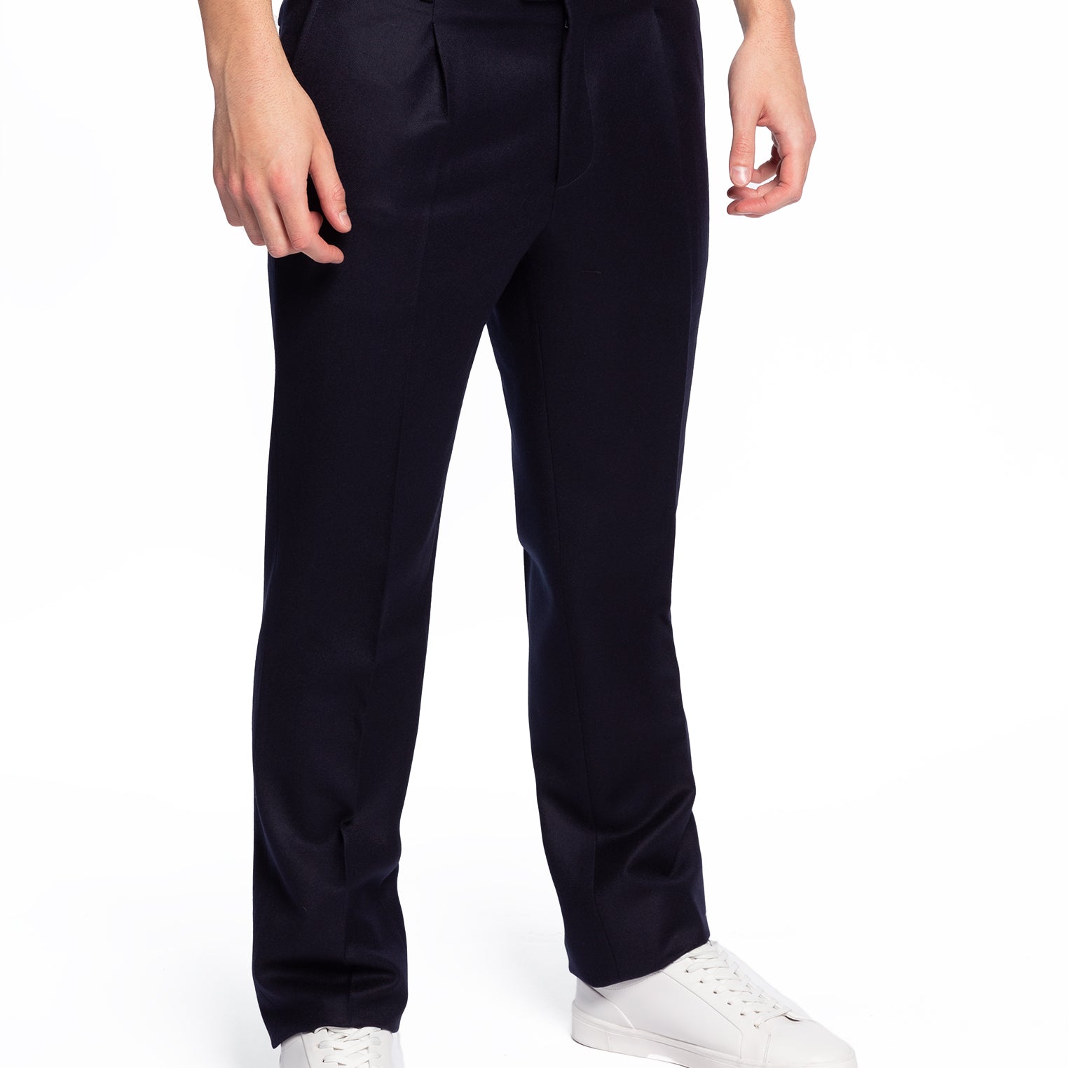 Pantalone Uomo in 100% Flanella di Lana IMAGINE
