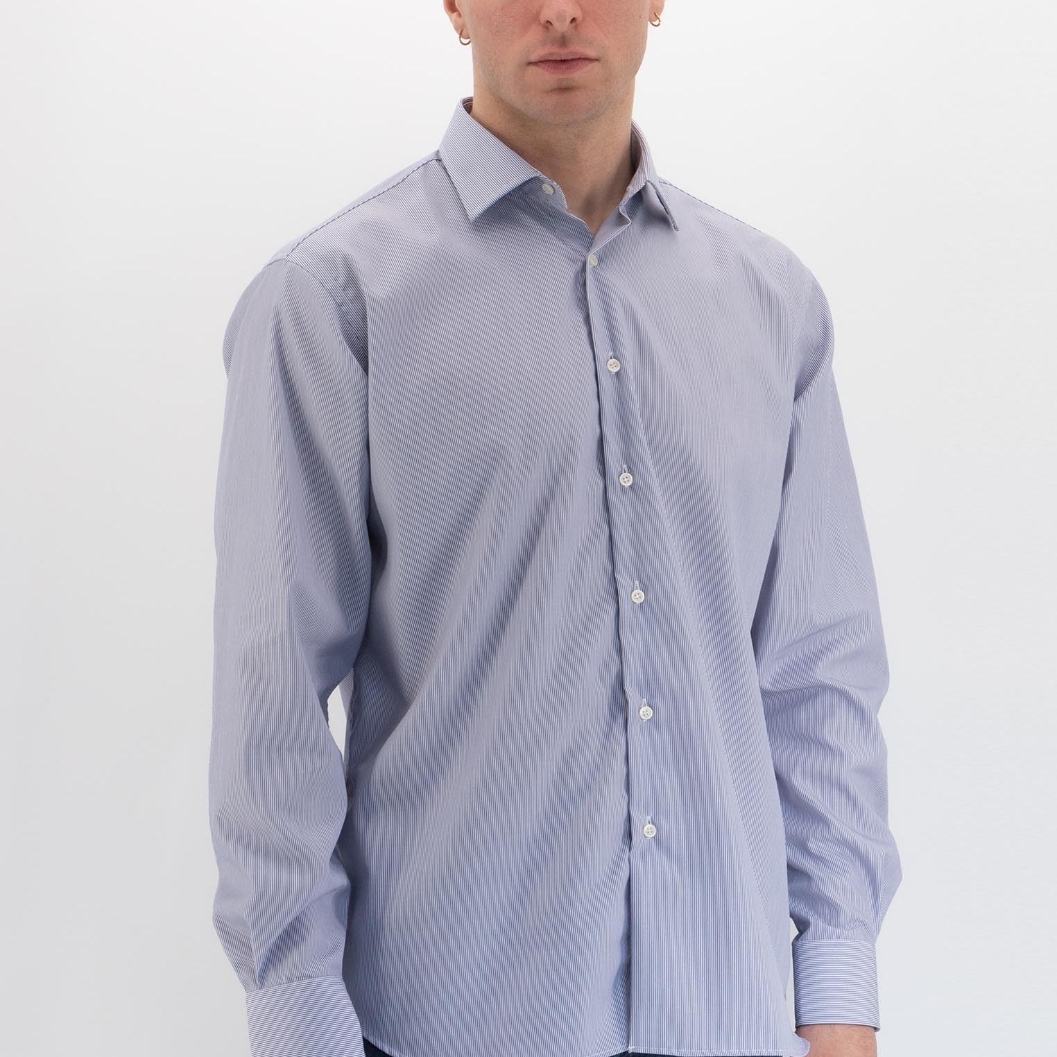 Camicia Uomo Regular 100% Cotone NO STIRO Bastoncino INGRAM 68918