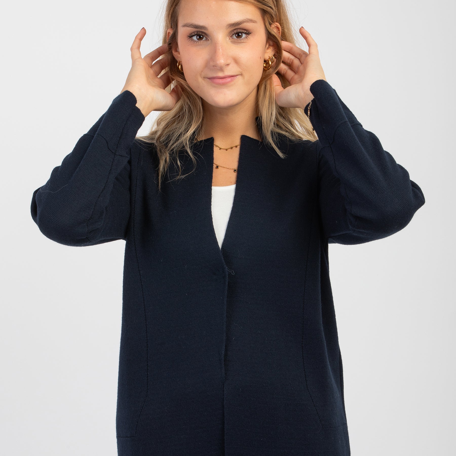 Giacca Donna Maglia Lana INTRECCI W24-23