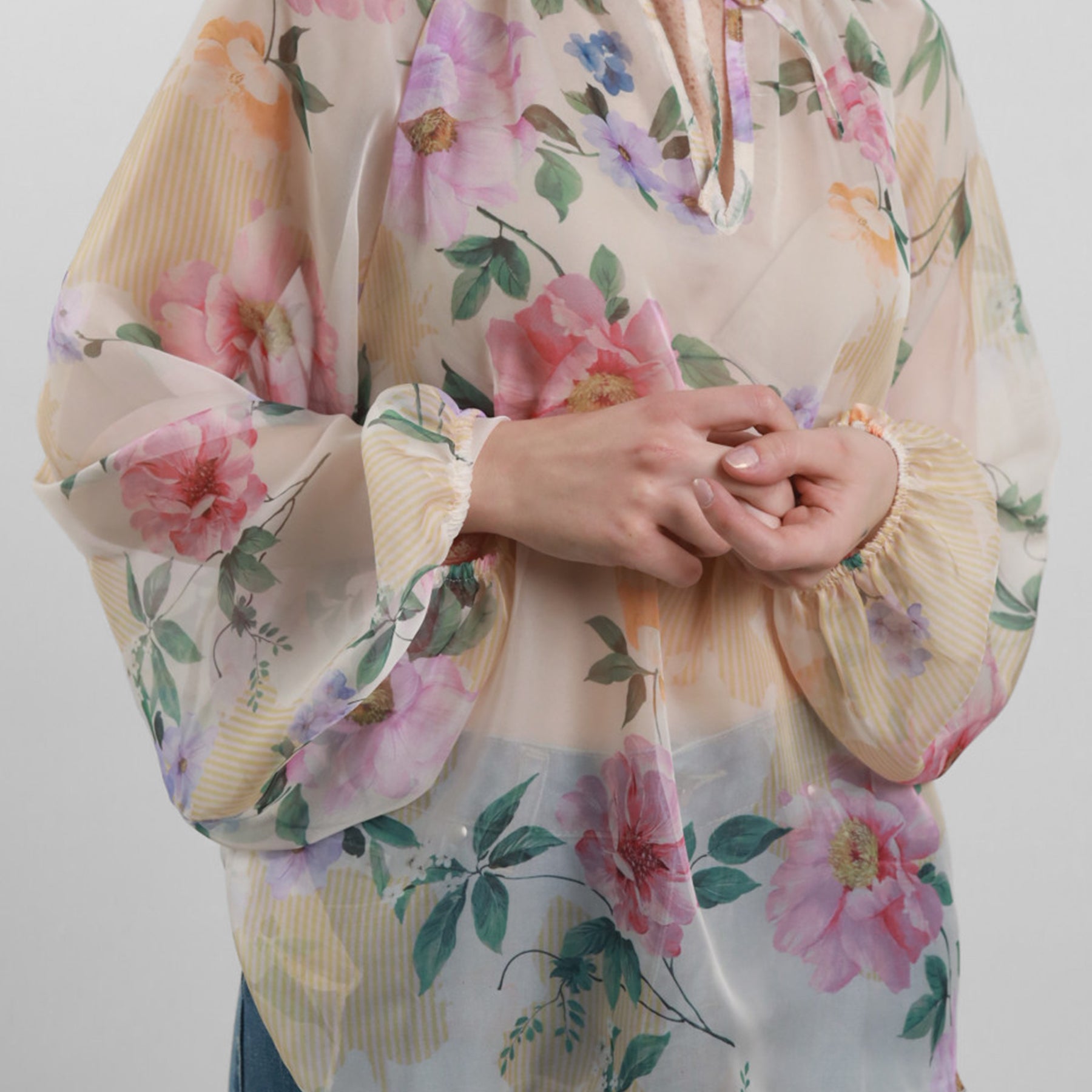 Blusa Donna Manica Lunga Fantasia SUSY MIX K1755Z257