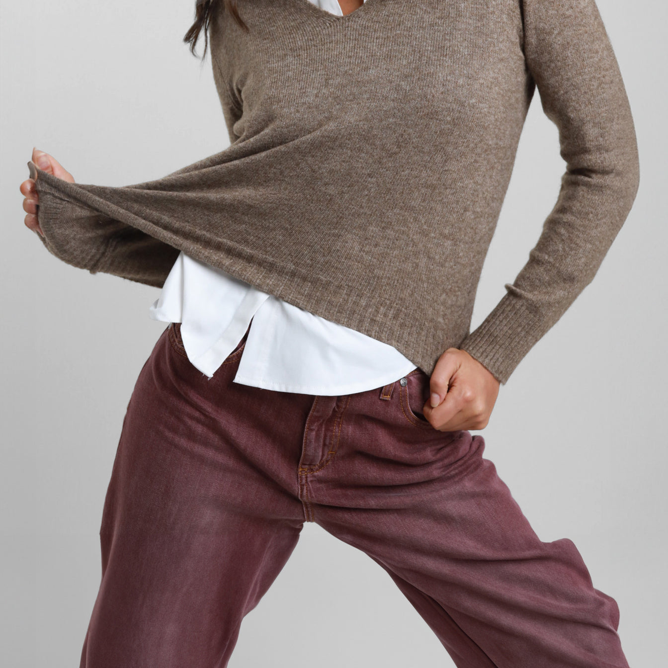SUSYMIX Polo Donna in Maglia con Orli a Costine Trendy