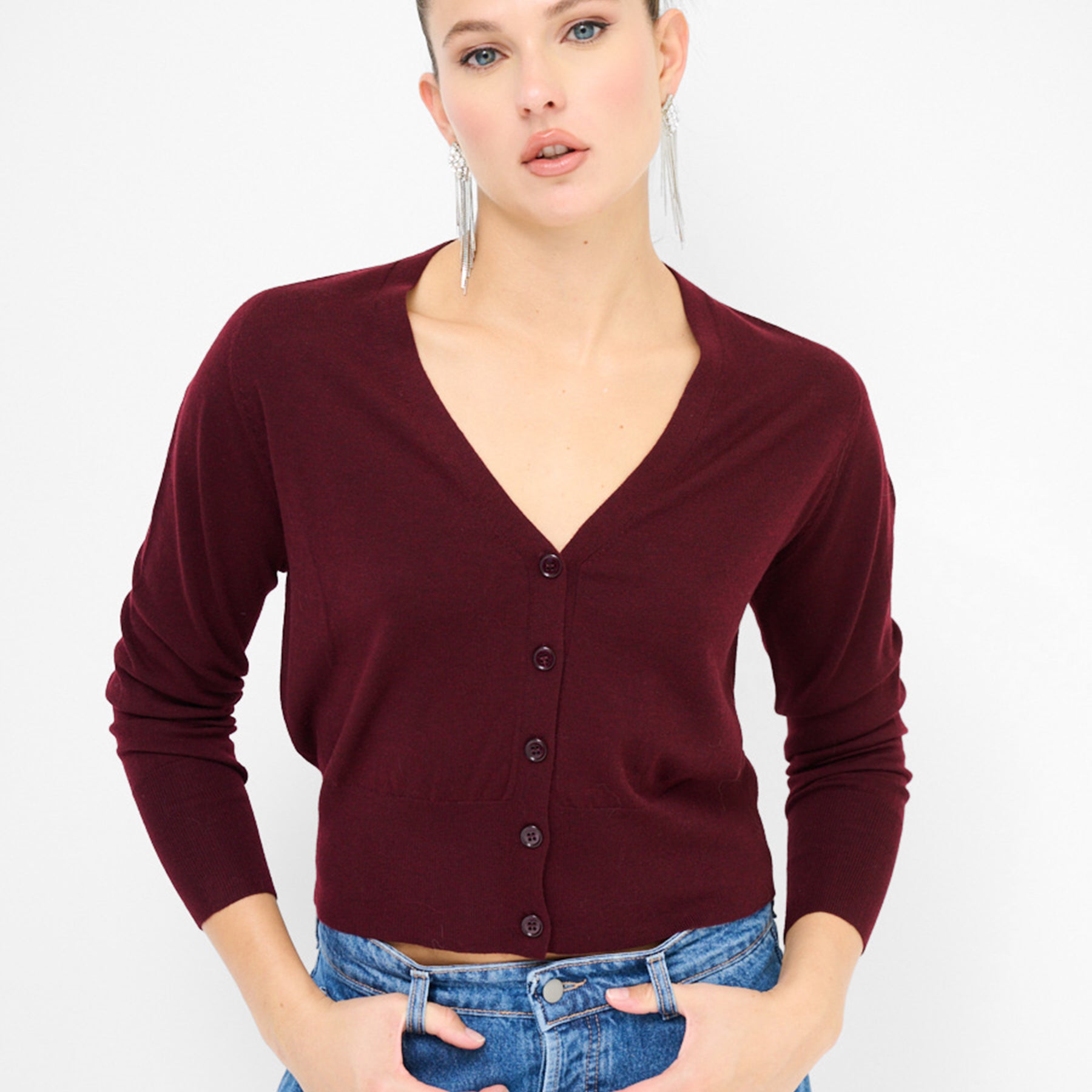 KIKISIX Giacca Maglia Donna Cardigan ART. KXCR1417