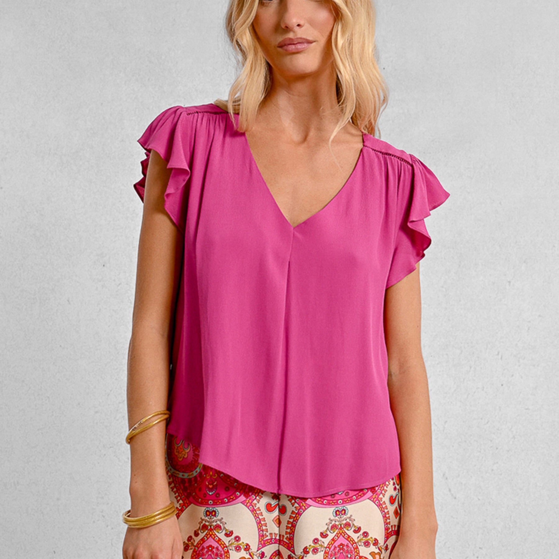 T-shirt Donna Mezza Manica Voilant Viscosa MOLLY BRACKEN LA1472DE