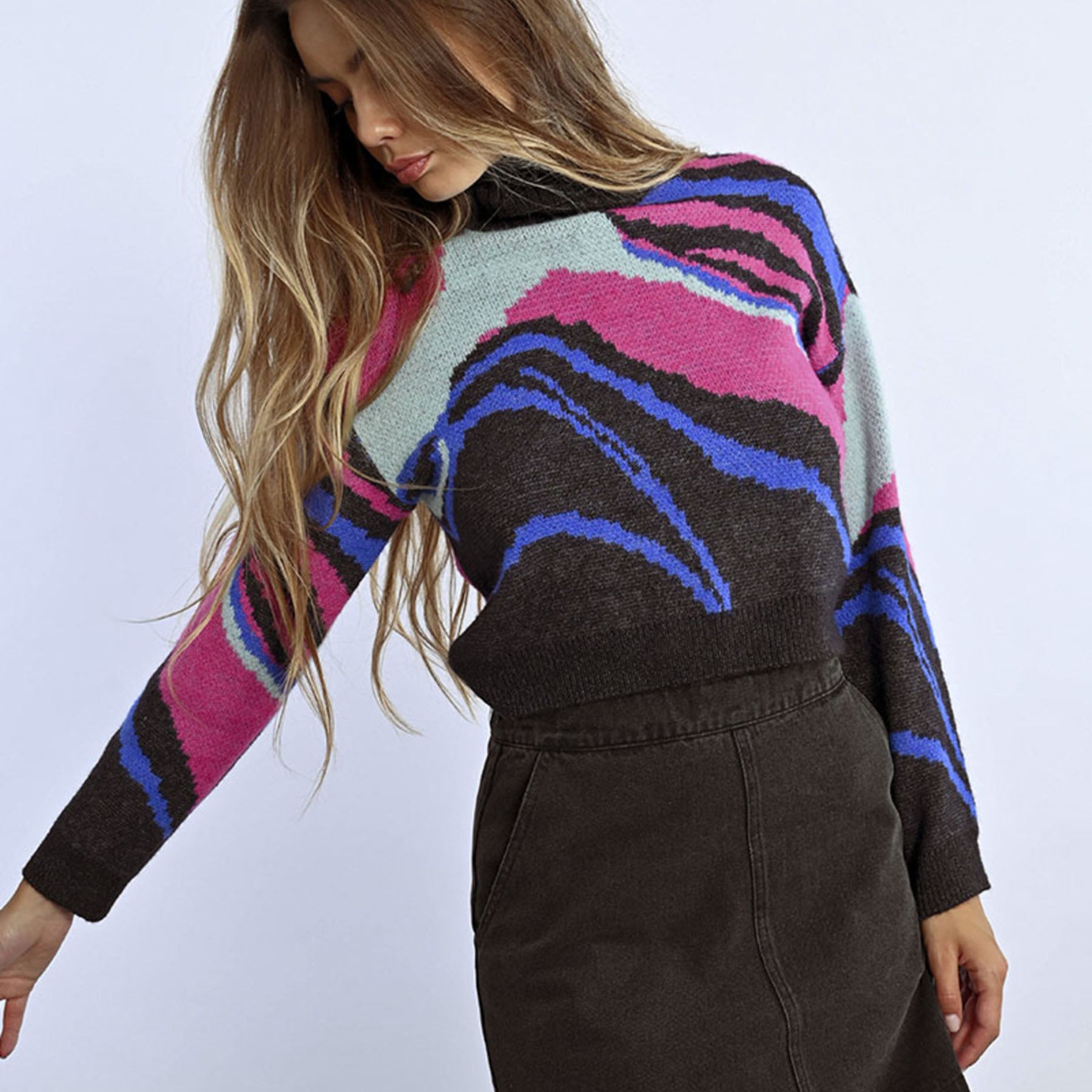 Maglia Donna Multicolore Optical MOLLY BRACKEN LAL509CH