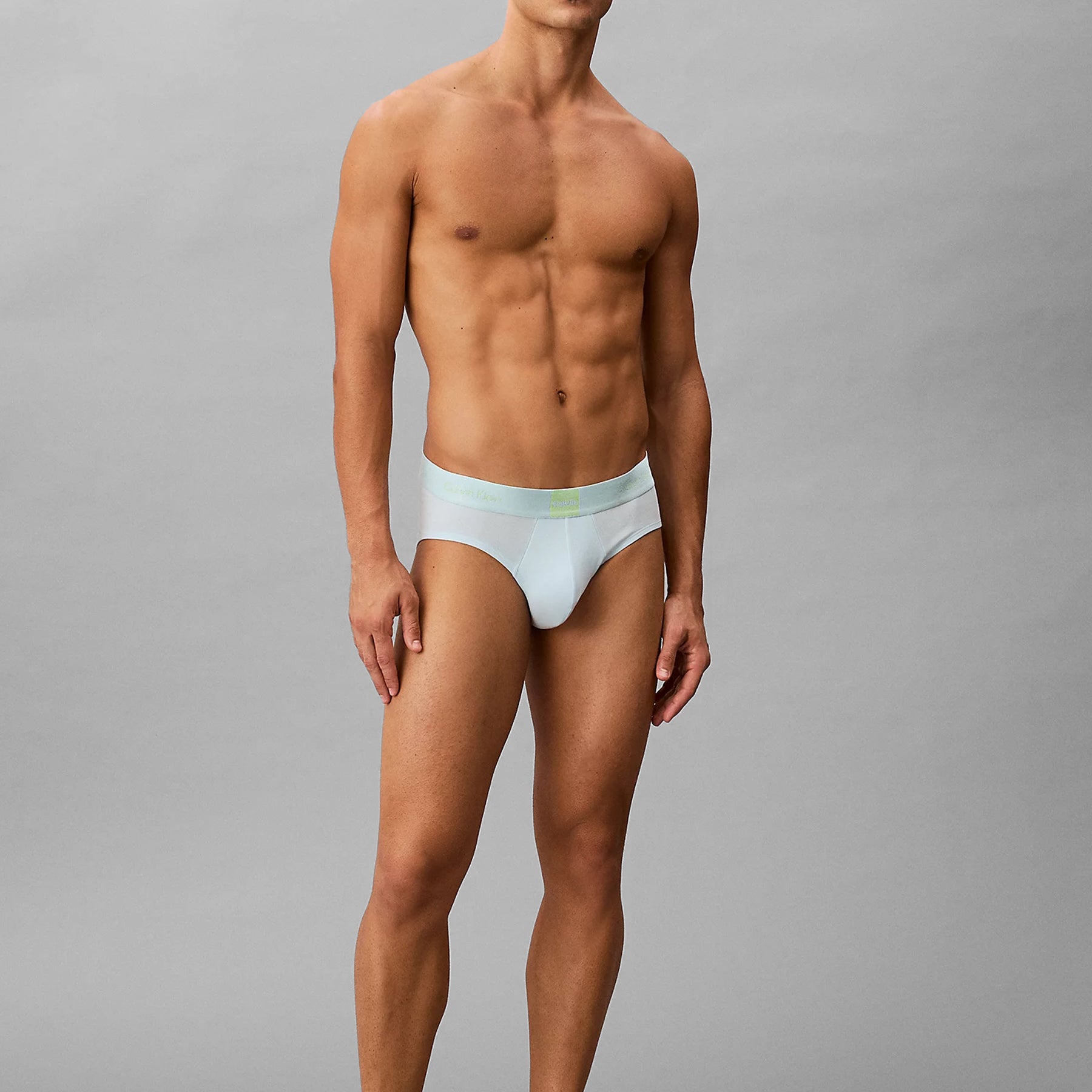 CALVIN KLEIN 3 Slip uomo cotone elasticizzato con elastico parlante ART. LV00NB4475