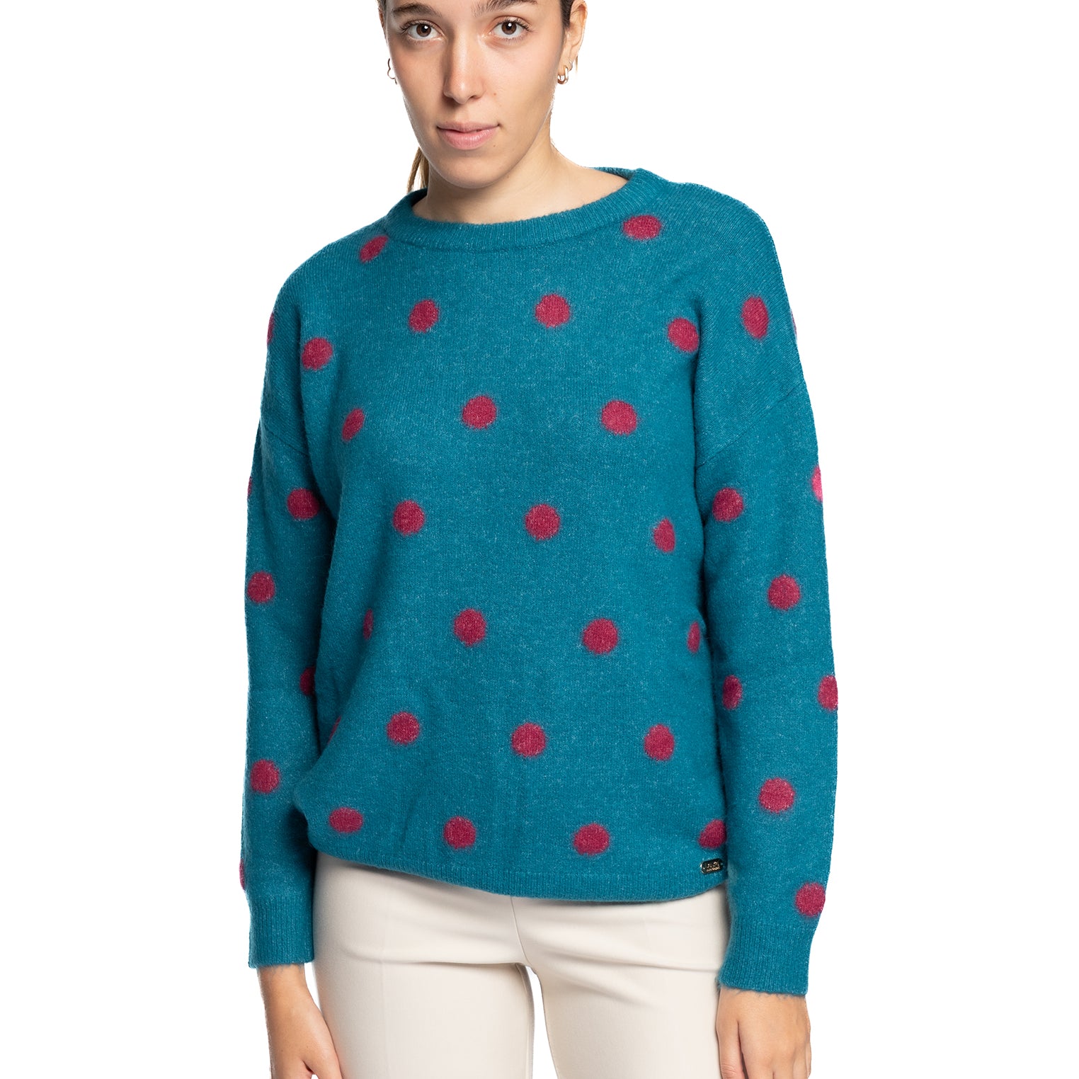 Maglia jaquard a pois LAURA BIAGIOTTI LB24I3014
