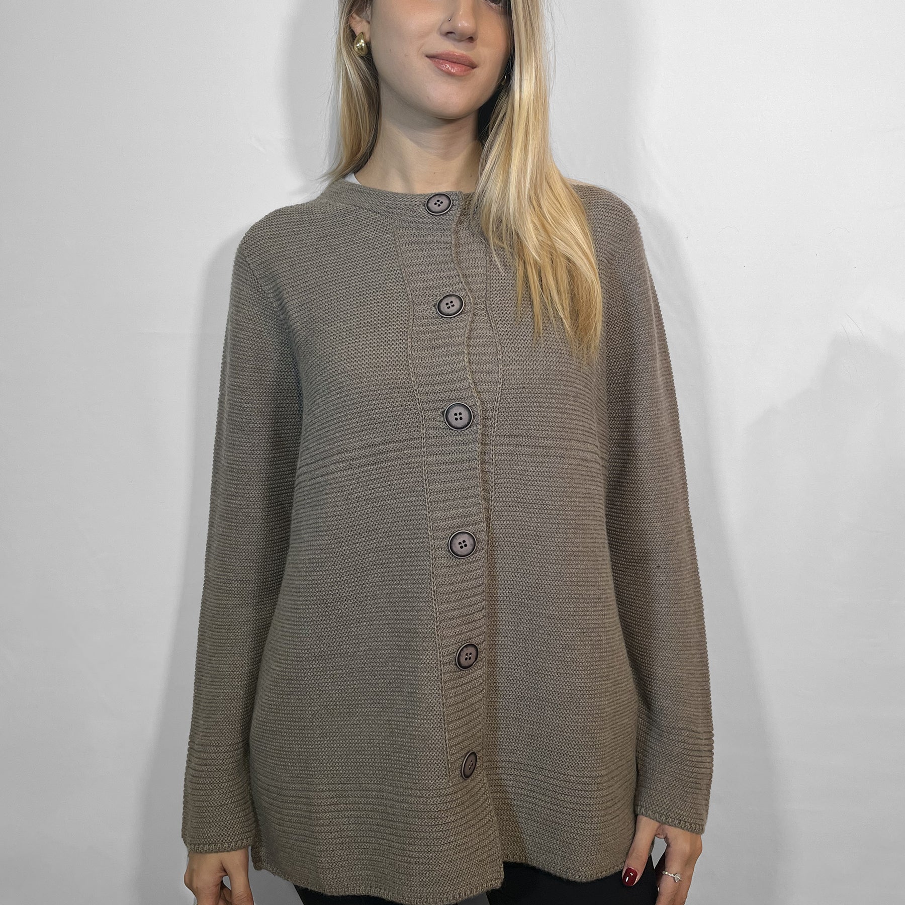 LE MORBIDE Giacca Maglia da Donna a Coreana in Lana ART. 01955