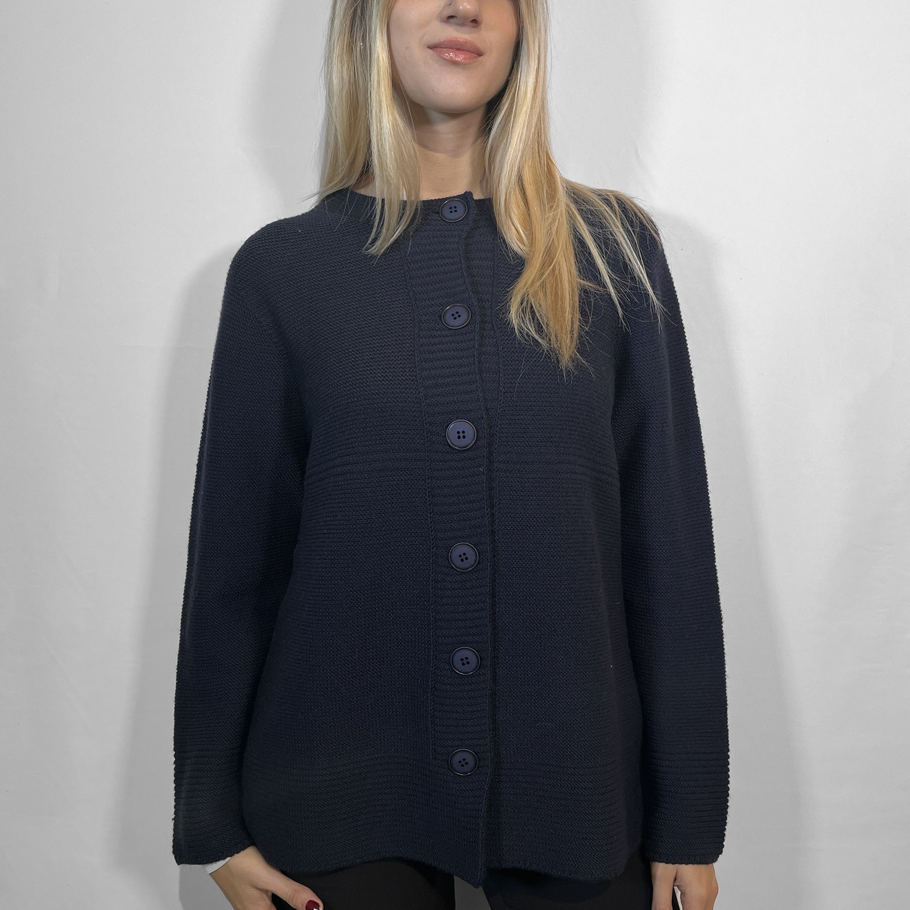 LE MORBIDE Giacca Maglia da Donna a Coreana in Lana ART. 01955