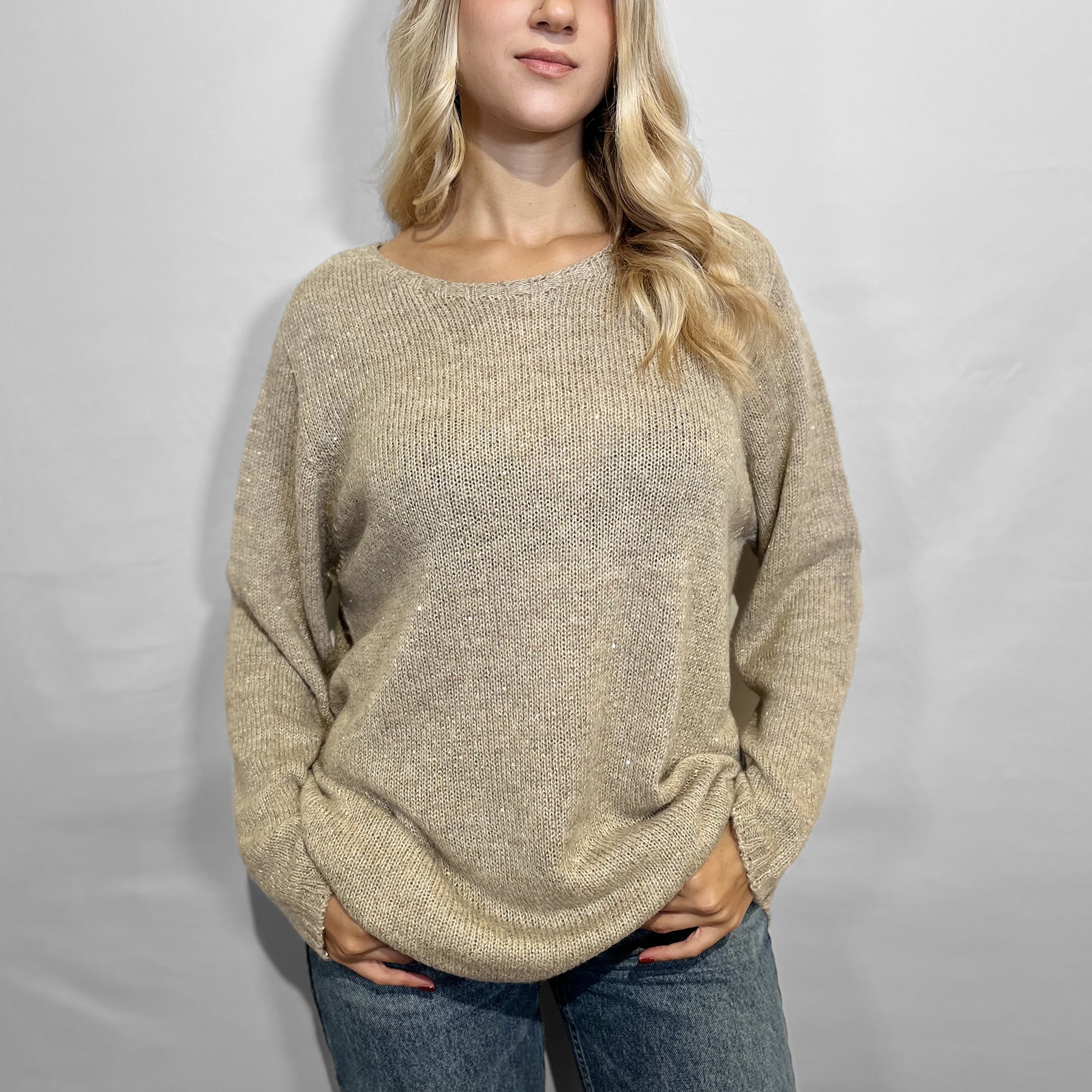 LE MORBINE Maglia Donna Manica Lunga Over Lana ART. 02109