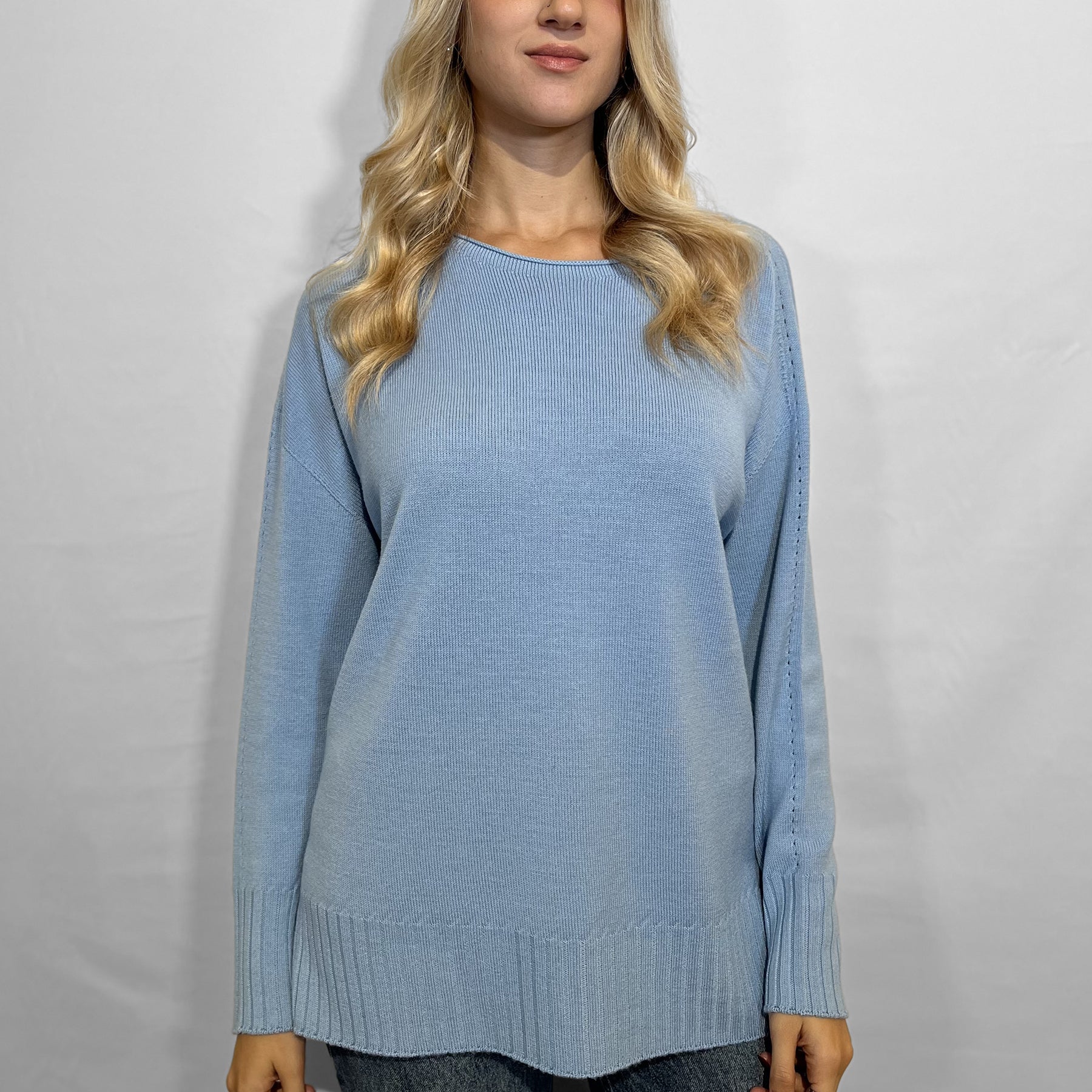 LE MORBIDE Maglia Donna Manica Lunga in Pura Lana ART. 02122