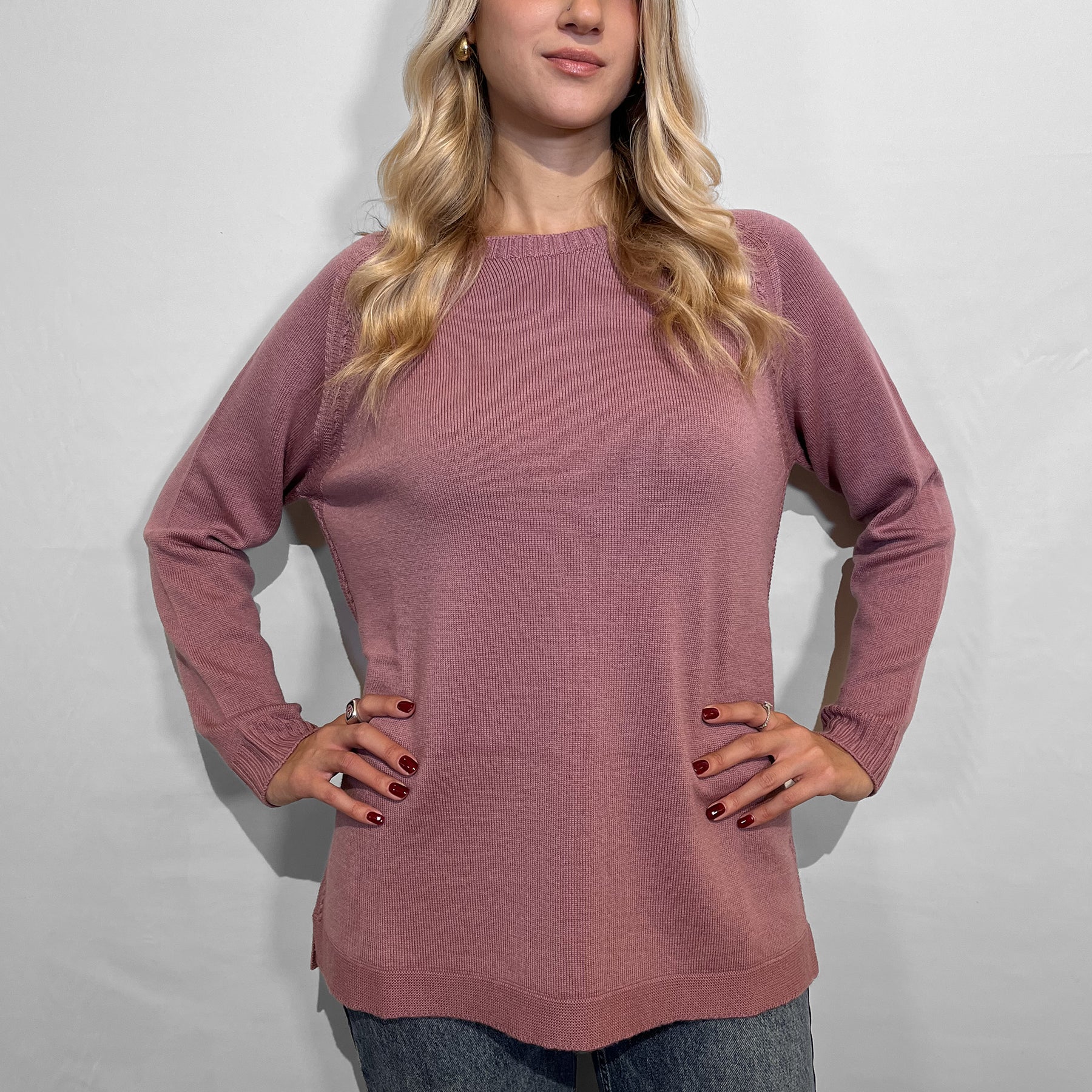 LE MORBIDE Maglia Donna Manica Lunga in Pura Lana ART. 02122