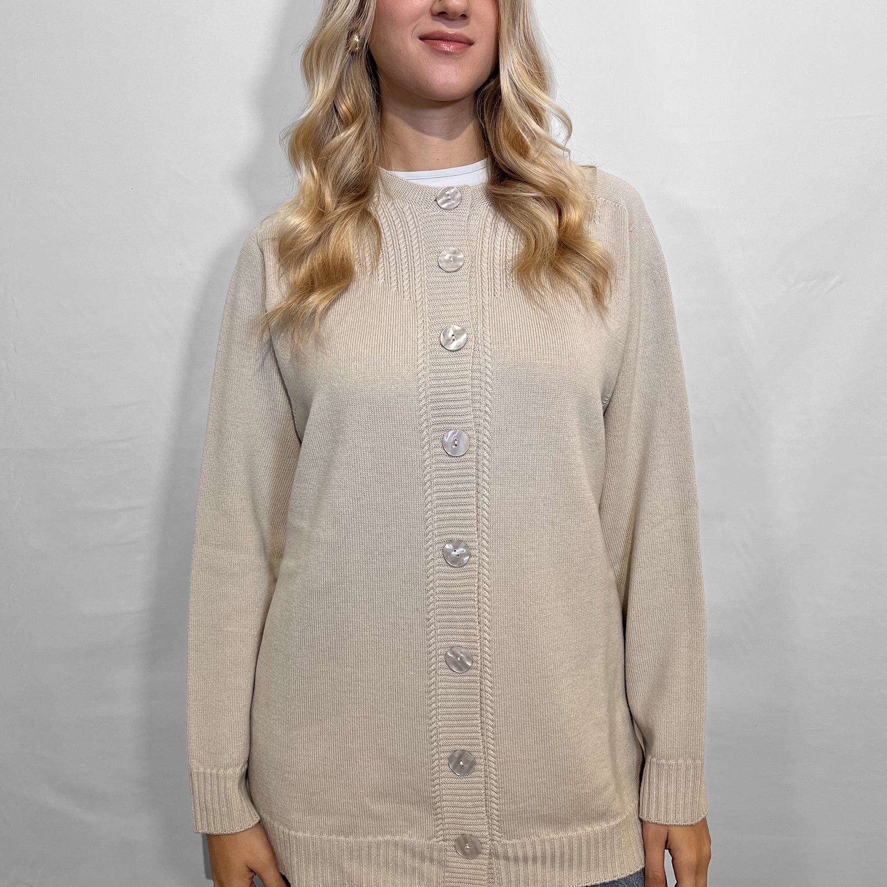 LE MORBIDE Giacca Donna Maglia Coreana in Pura Lana ART. 02126