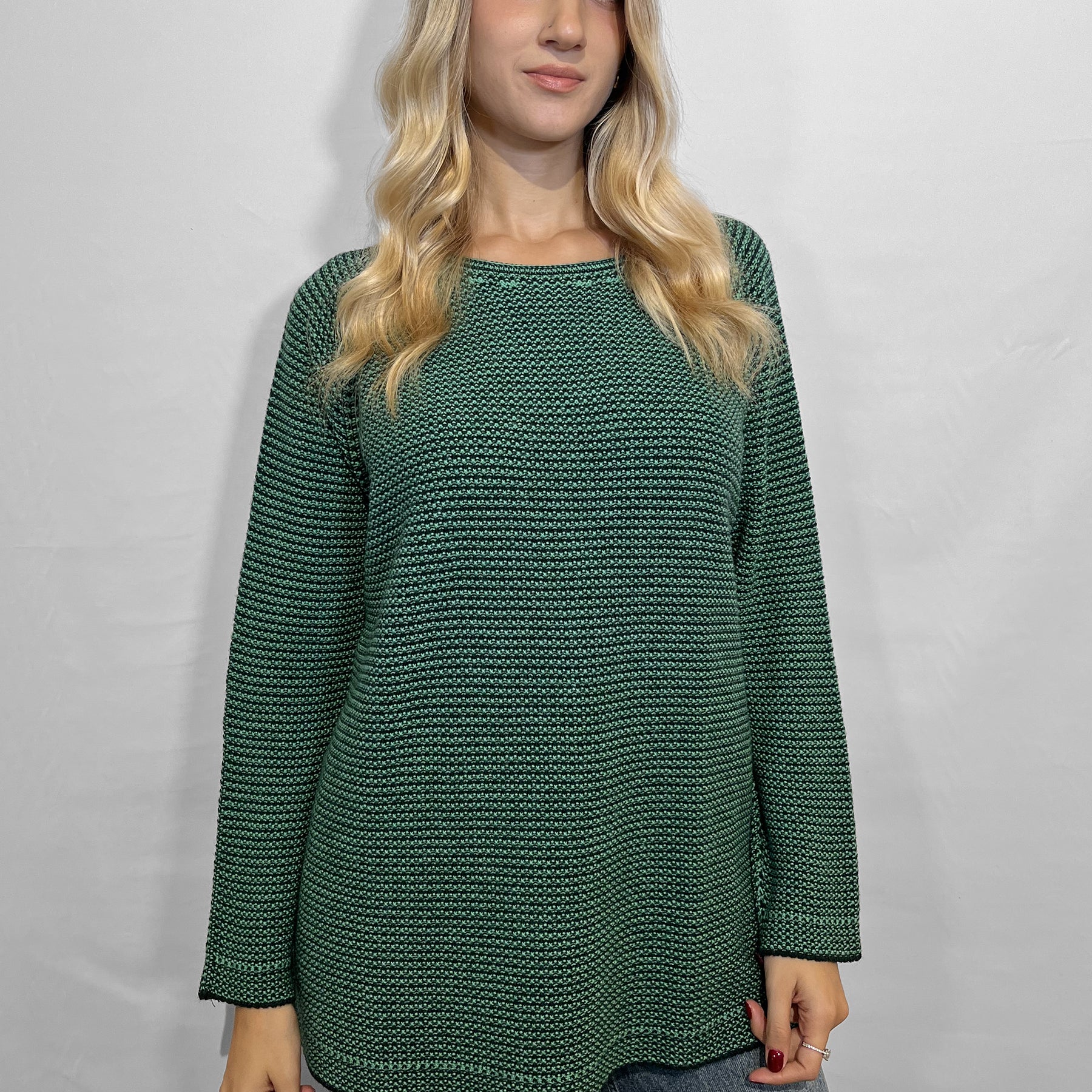 LE MORBIDE Maglia Donna Manica Lunga Lavorata Lana Over ART. 02162