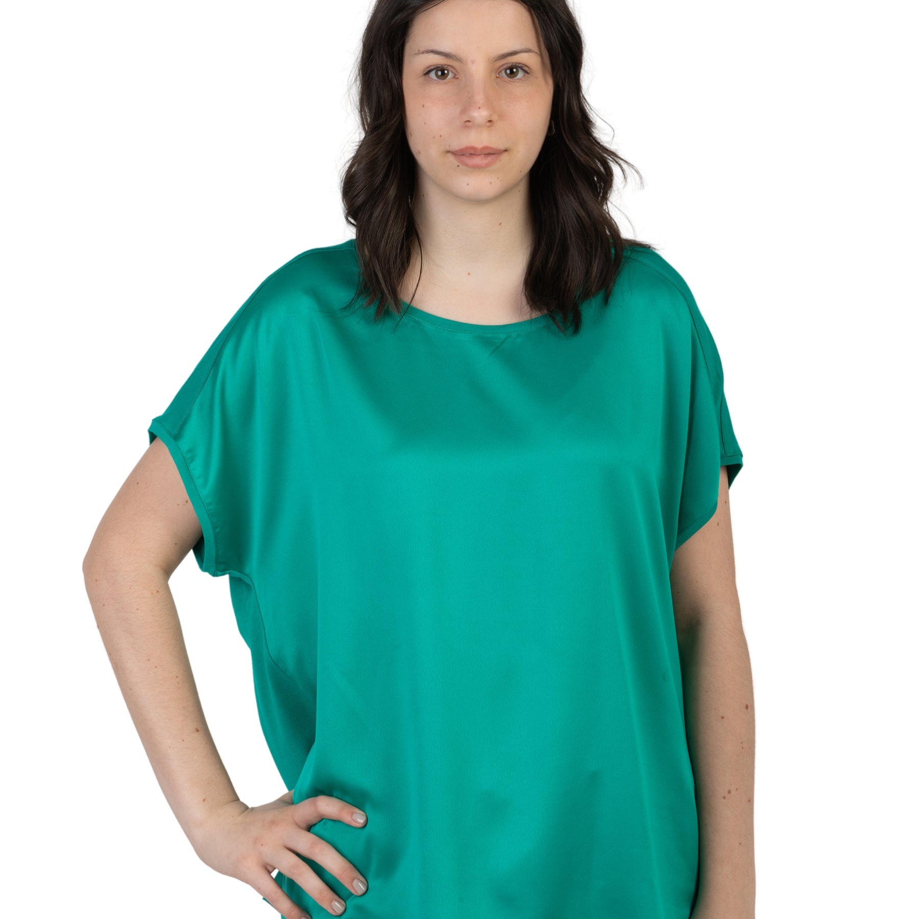 Maglia over donna mezza manica viscosa LUISA VIOLA G215L0-861W