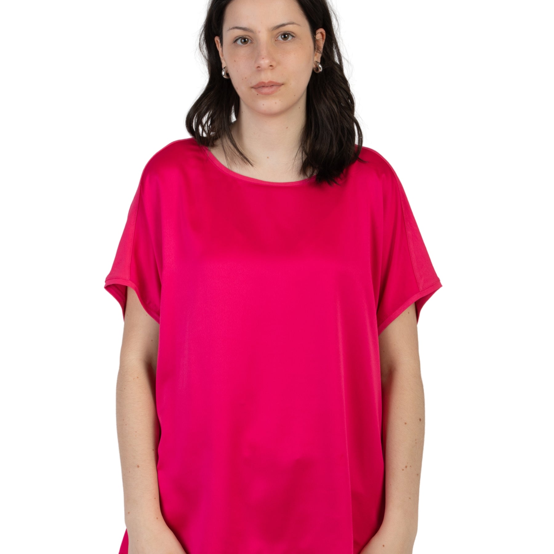 Maglia over donna mezza manica viscosa LUISA VIOLA G215L0-861W