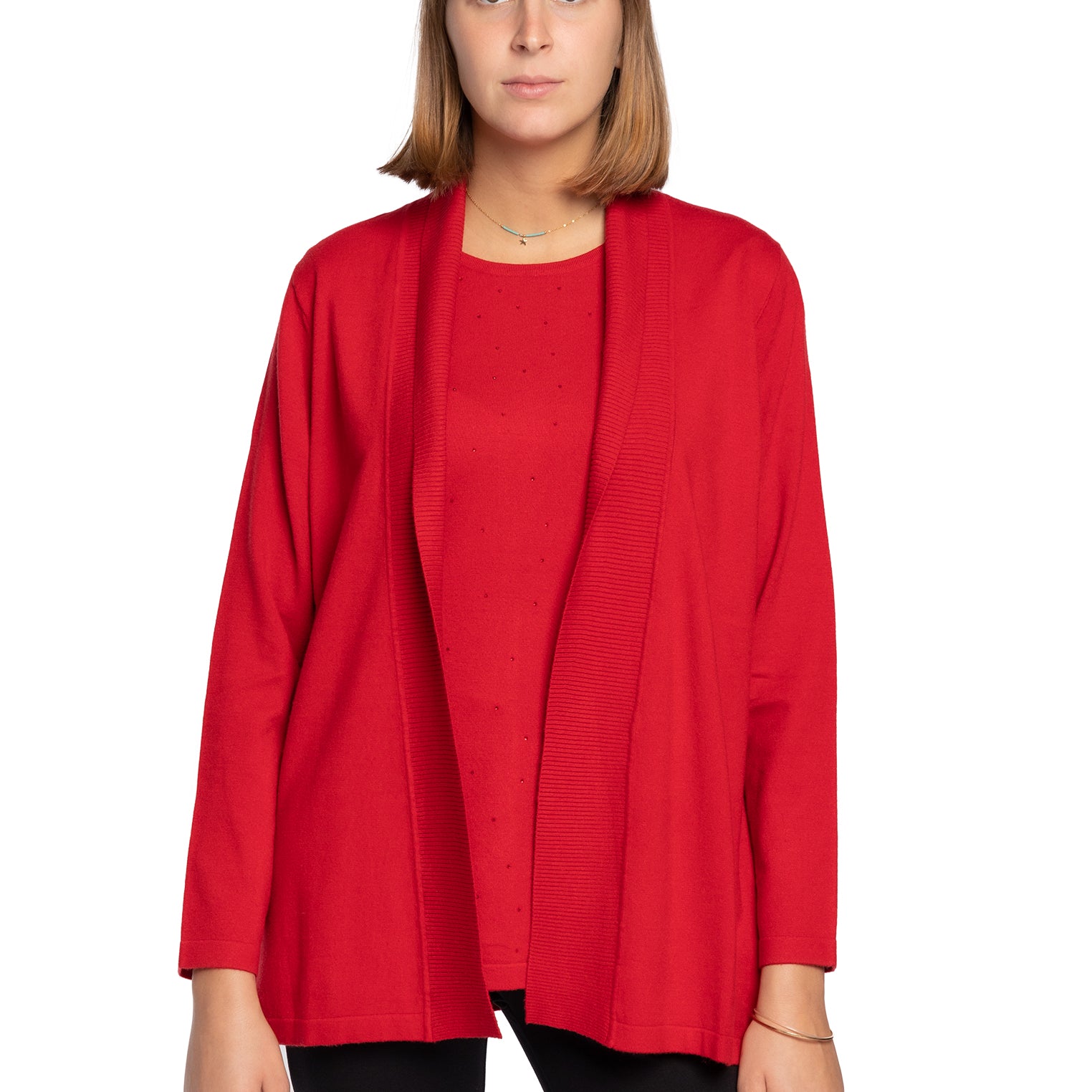 Simil Twin-set con strass della linea Mara Venier per LUISA VIOLA M540L0-21WM