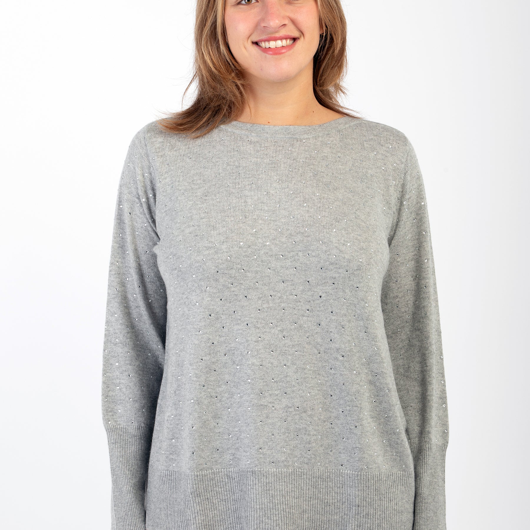 Maglia Donna Manica Lunga Strass Viscosa Lana Cachemire LUISA VIOLA M601L0-61KM