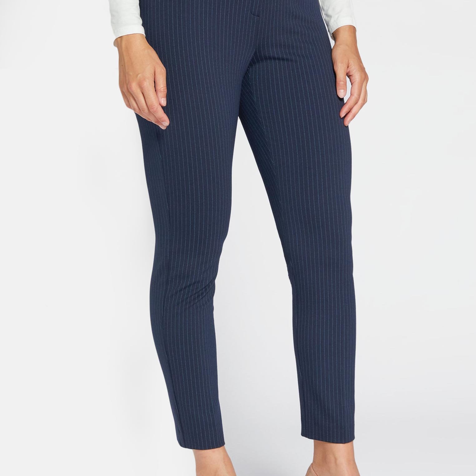 Pantalone dritto gessato LUISA VIOLA P802F1-9657