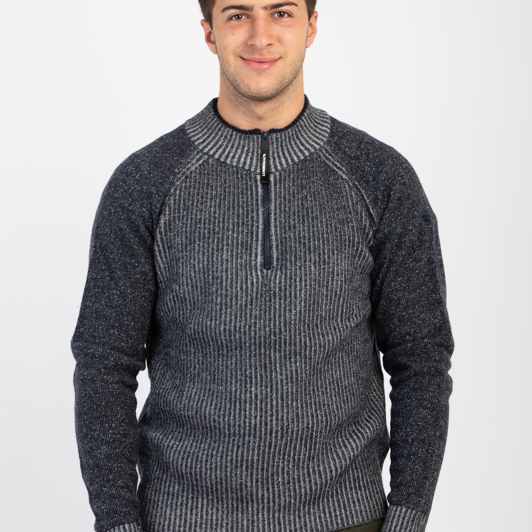 LUMBERJACK Maglia Uomo Collo Alto Zip Lana ART. EAGLE