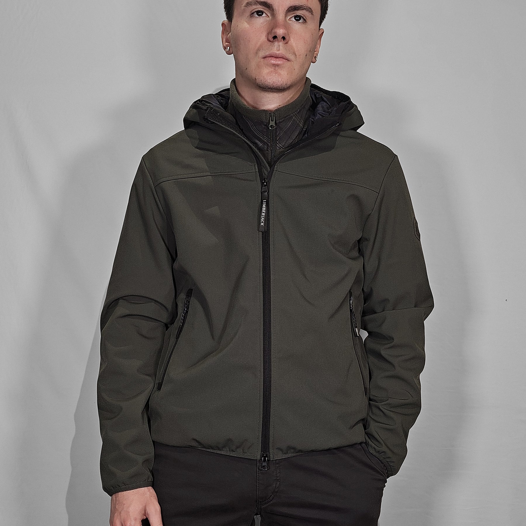 LUMBERJACK Giubbino Uomo Softshell Antipioggia Foderato ART. NEW GEAR