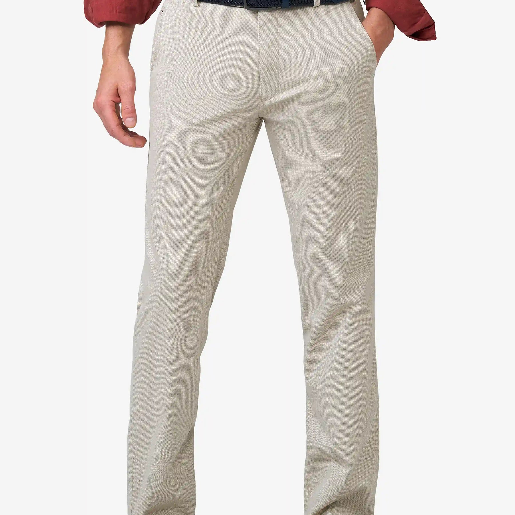 MEYER Pantalone Uomo Cotone Microlavorato Vita Elastica ART. 5075 OSLO