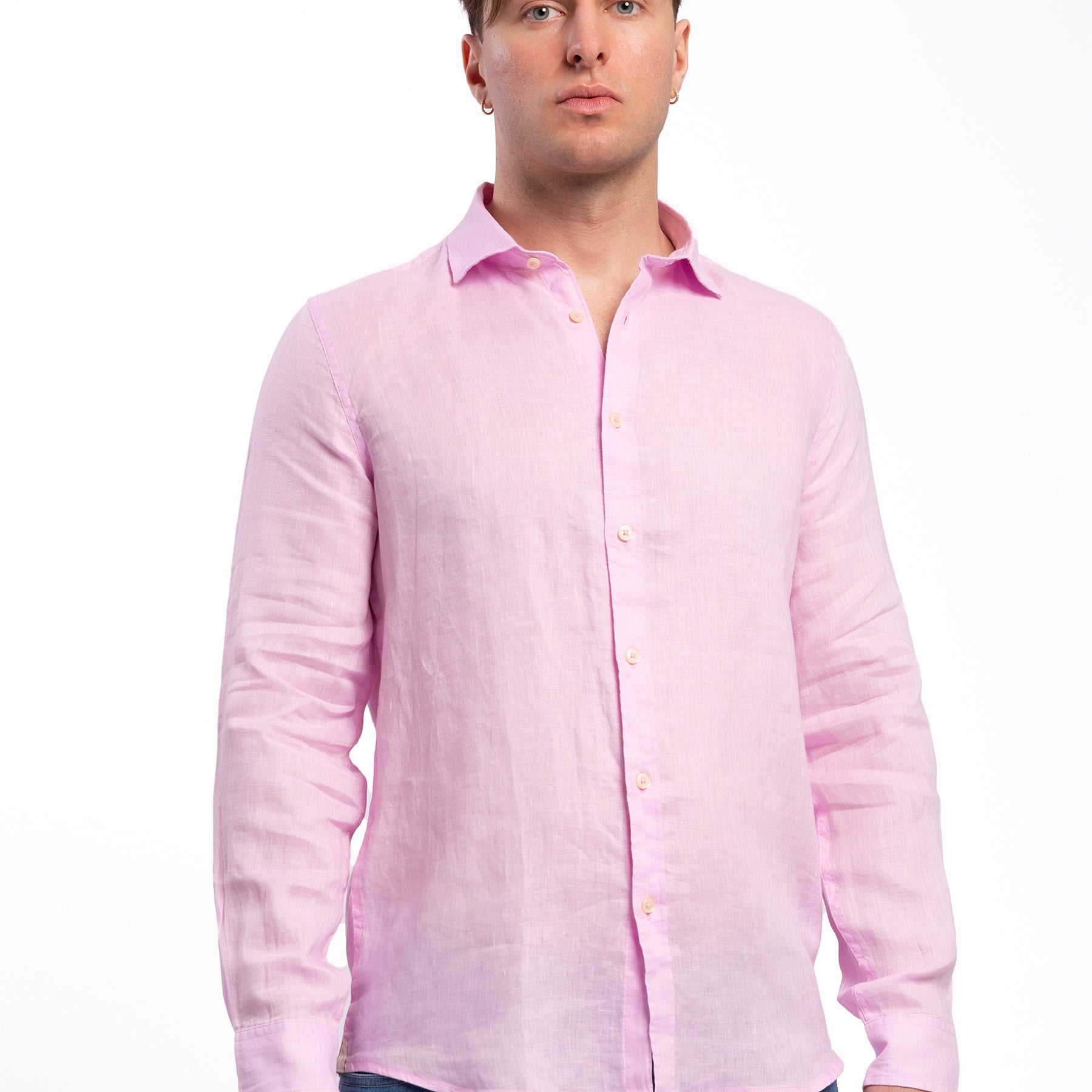 Camicia Uomo Manica Lunga 100% Lino MARKUP MK13003
