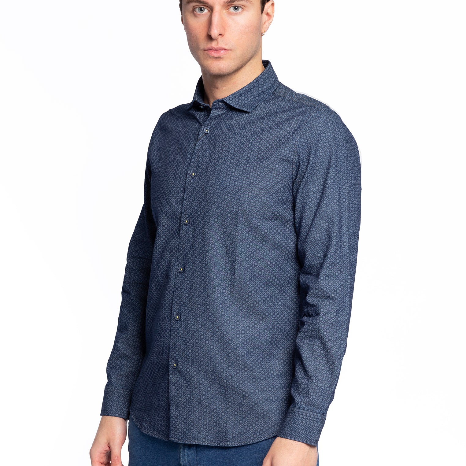 Camicia in chambray micro design MARKUP MK593016