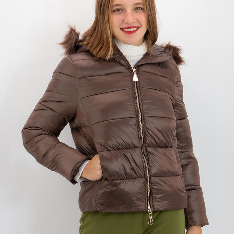 Piumino da donna con cappuccio removibile MARKUP MW364014