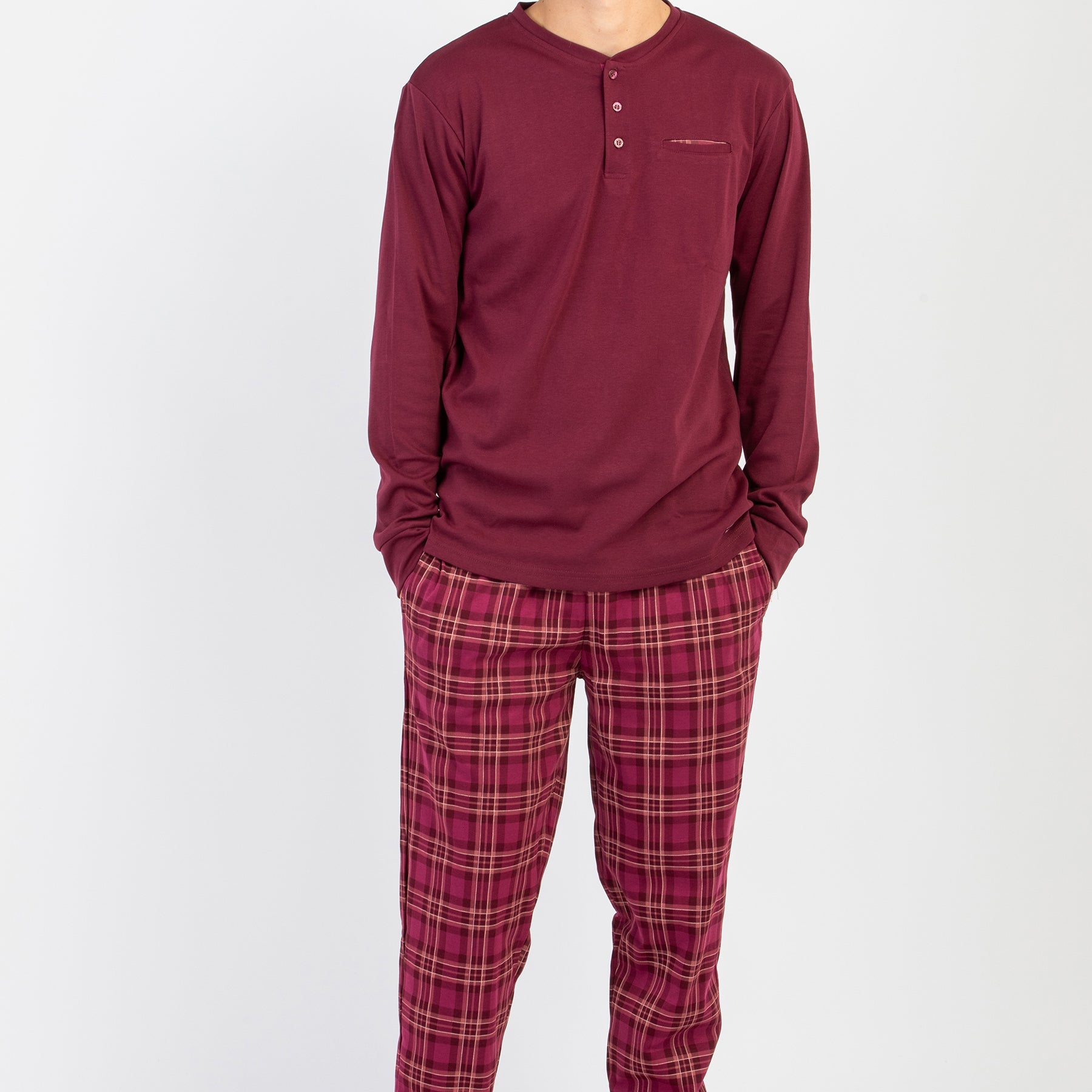 Pigiama Uomo Cotone Felpato NOI DI NOTTE FC002907