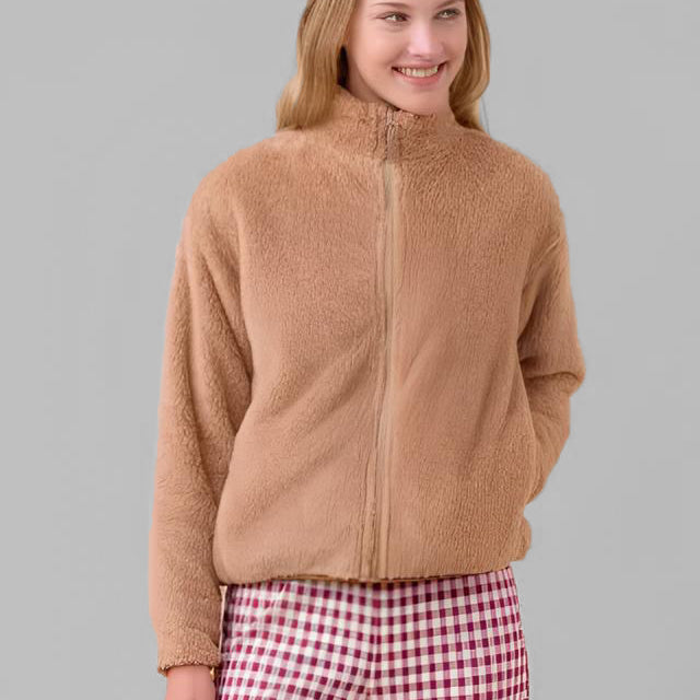 NOI DI NOTTE Giacca Felpa Zip Donna Ecopelliccia ART. GE003037/3038