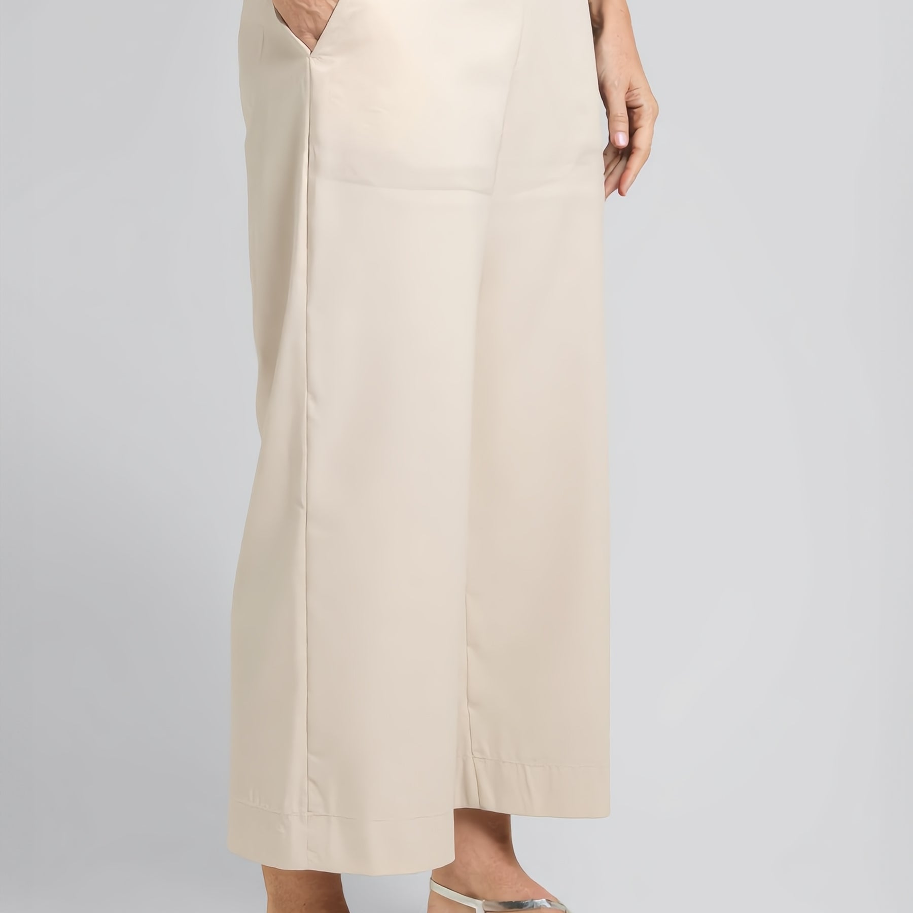 LUISA VIOLA Pantalone Donna Curvy Rasatello Con Elastico ART. P006F0-0471