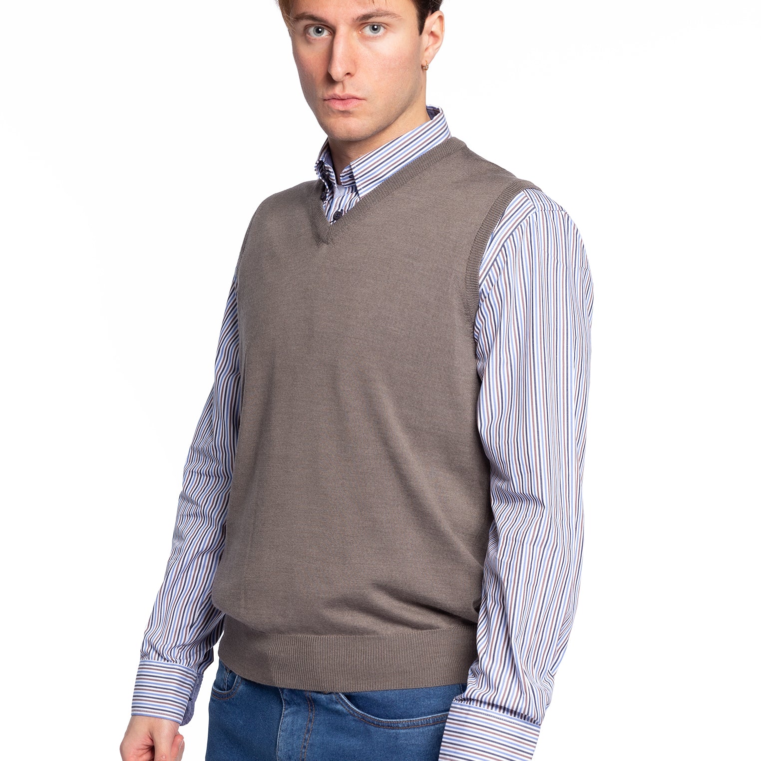 Gilet Uomo in 100% lana Merinos PREMODE
