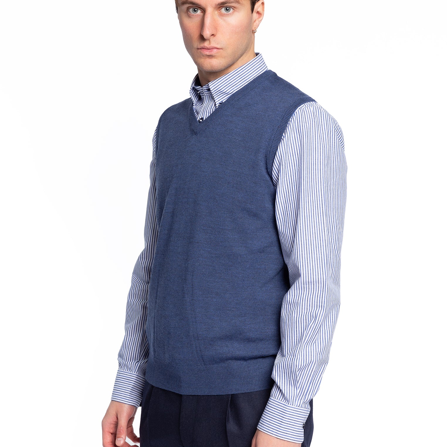 Gilet Uomo in 100% lana Merinos PREMODE