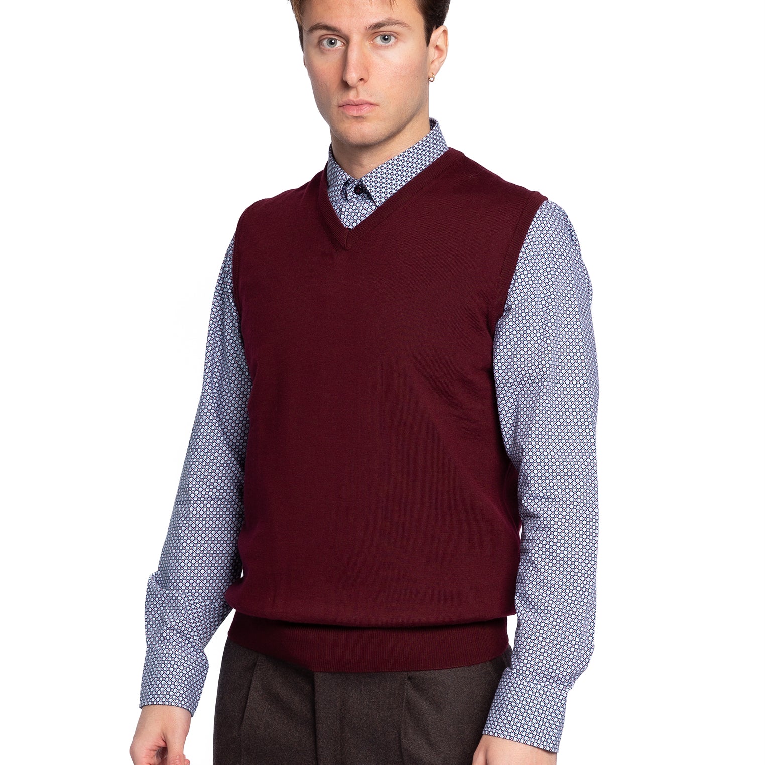 Gilet Uomo in 100% lana Merinos PREMODE