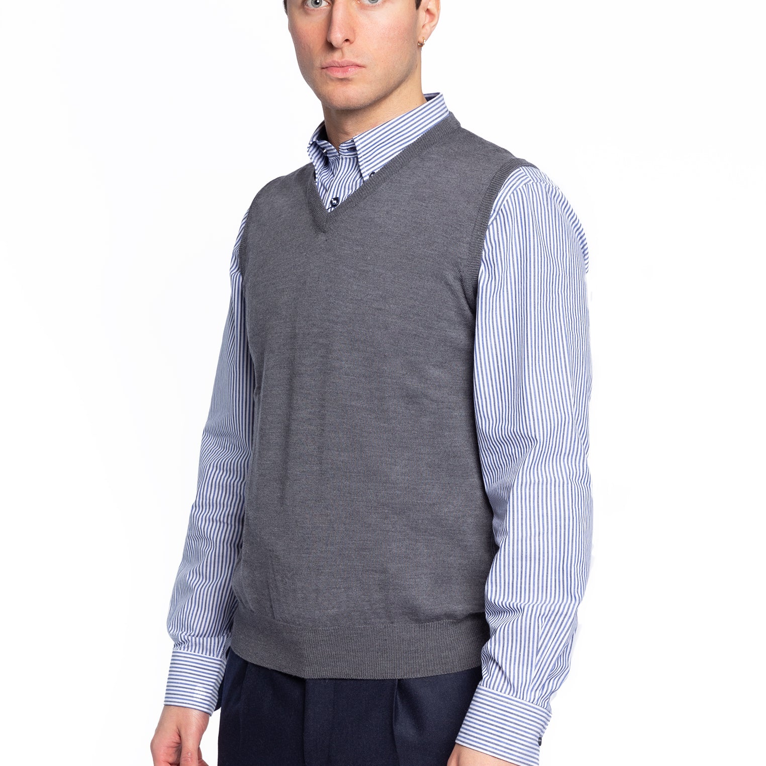 Gilet Uomo in 100% lana Merinos PREMODE