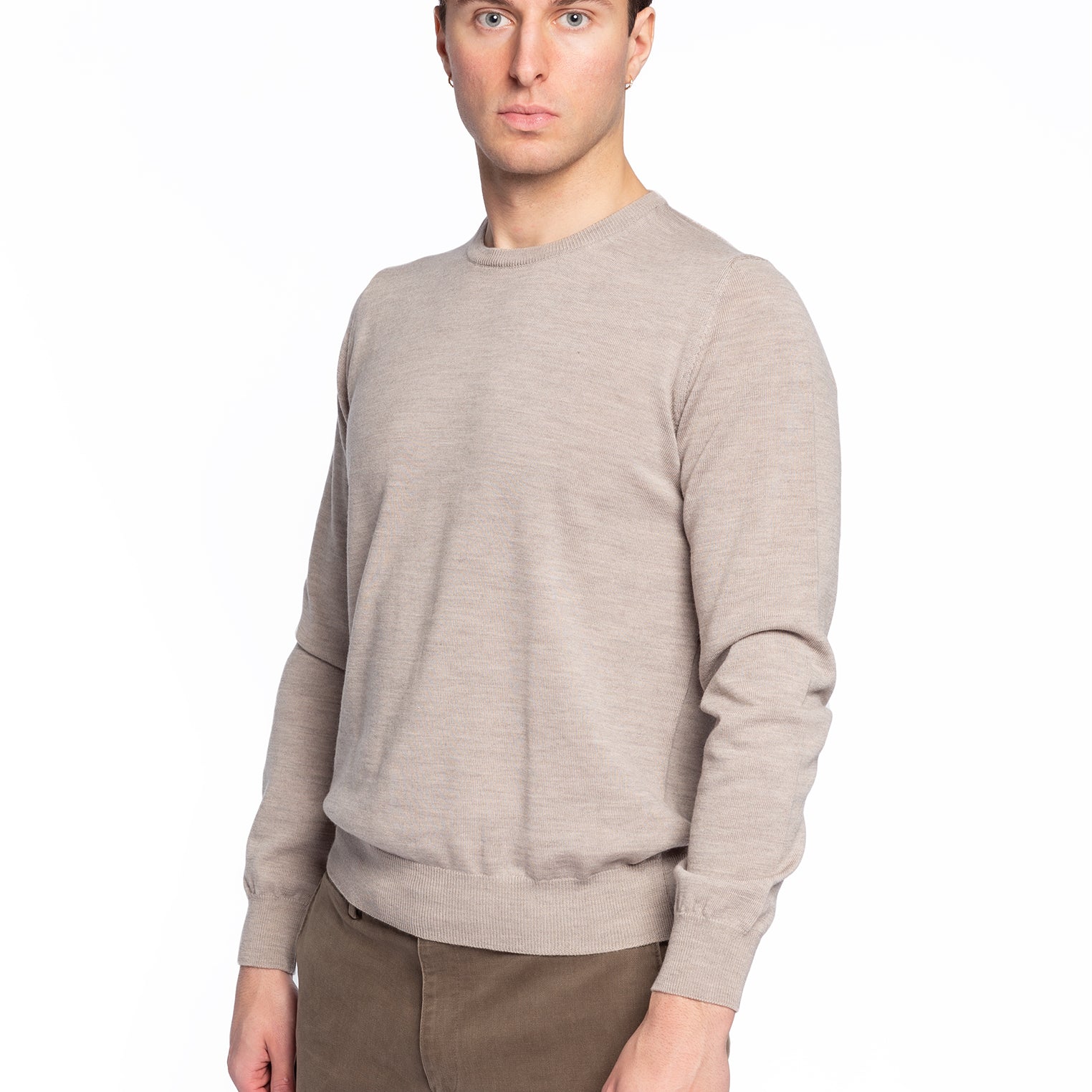 Maglia Girocollo Uomo in 100% Lana Merinos PREMODE