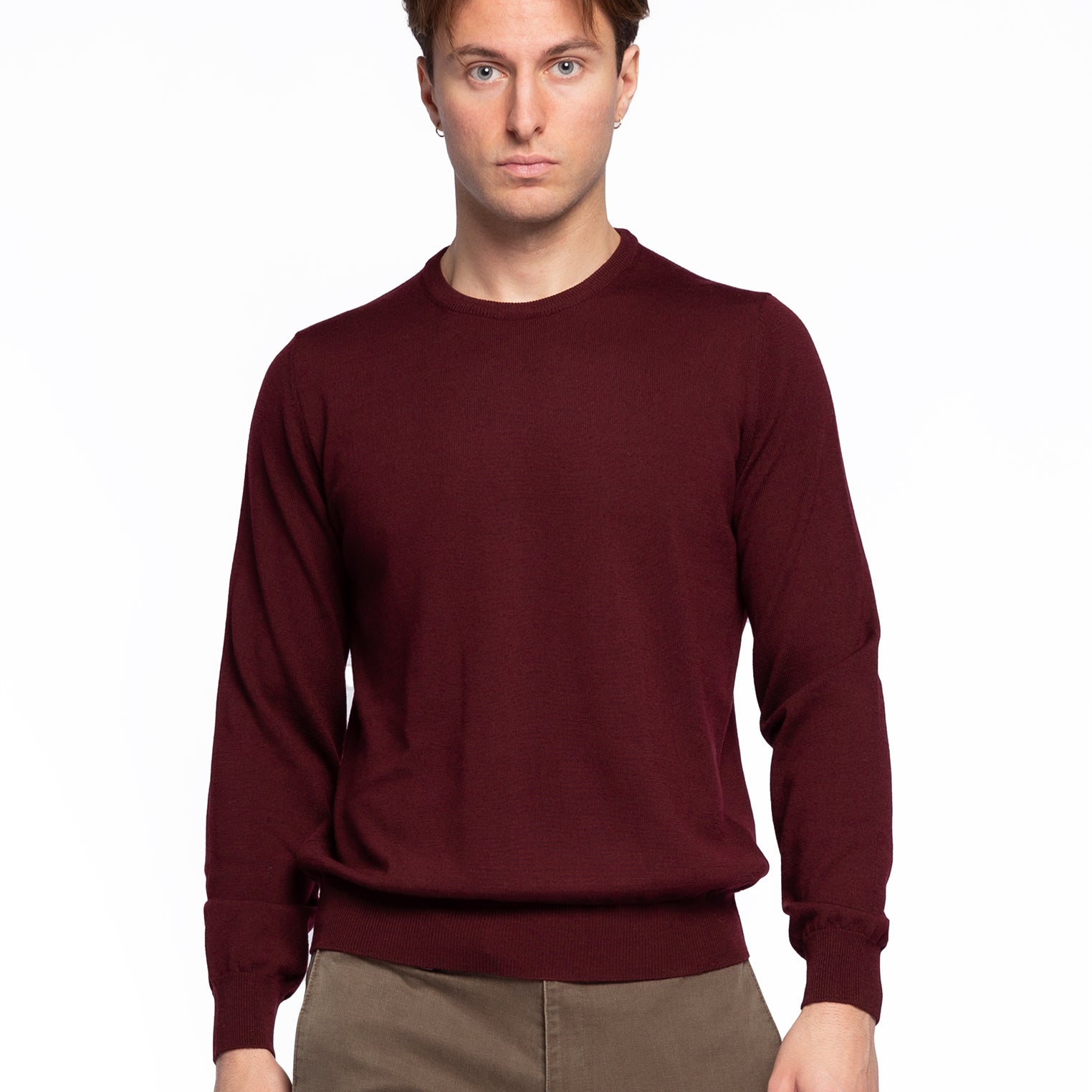 Maglia Girocollo Uomo in 100% Lana Merinos PREMODE