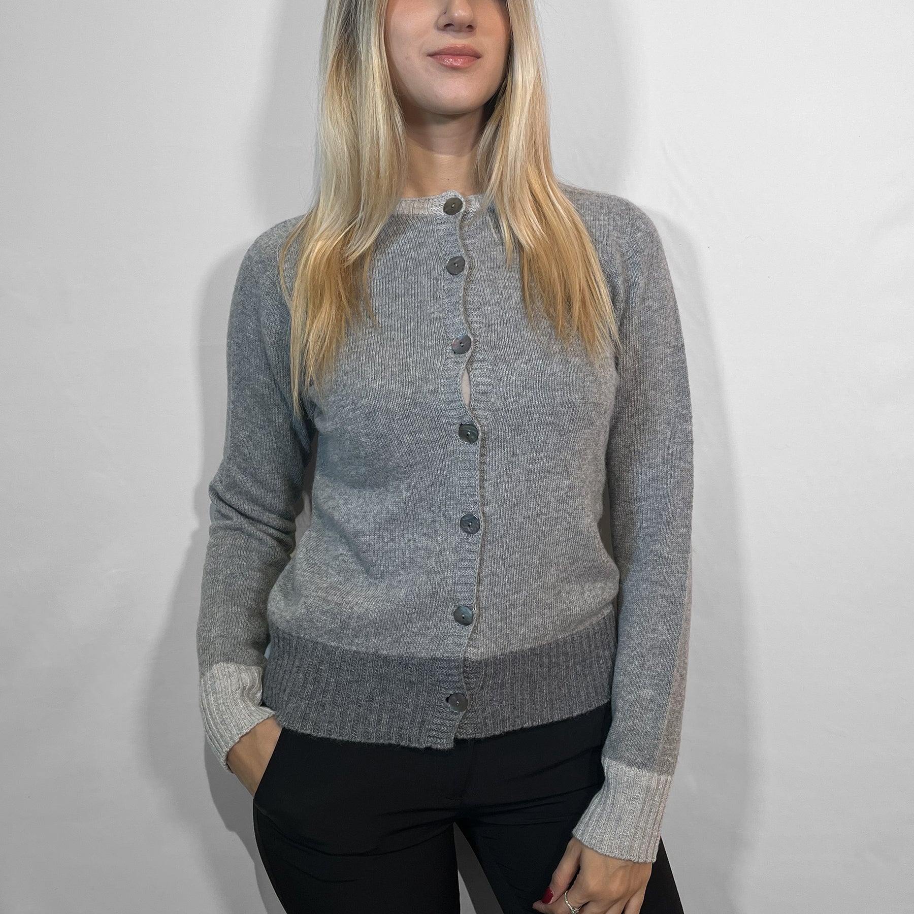 PREMODE Giacca Donna Maglia Coreana Lana e Cashmere ART. 345692