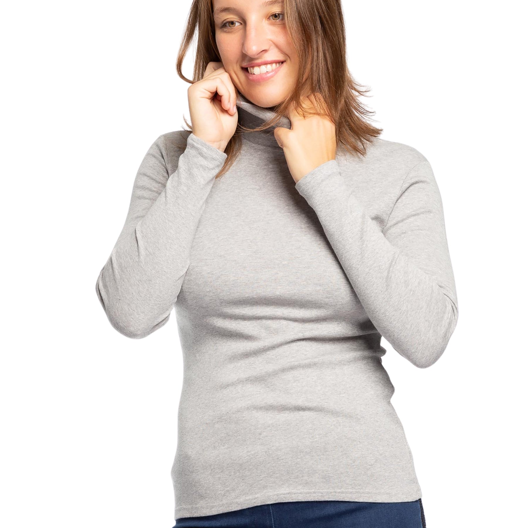 RAGNO Maglia Dolcevita Donna in Thermo Cotton – Sottogiacca Calda e Confortevole