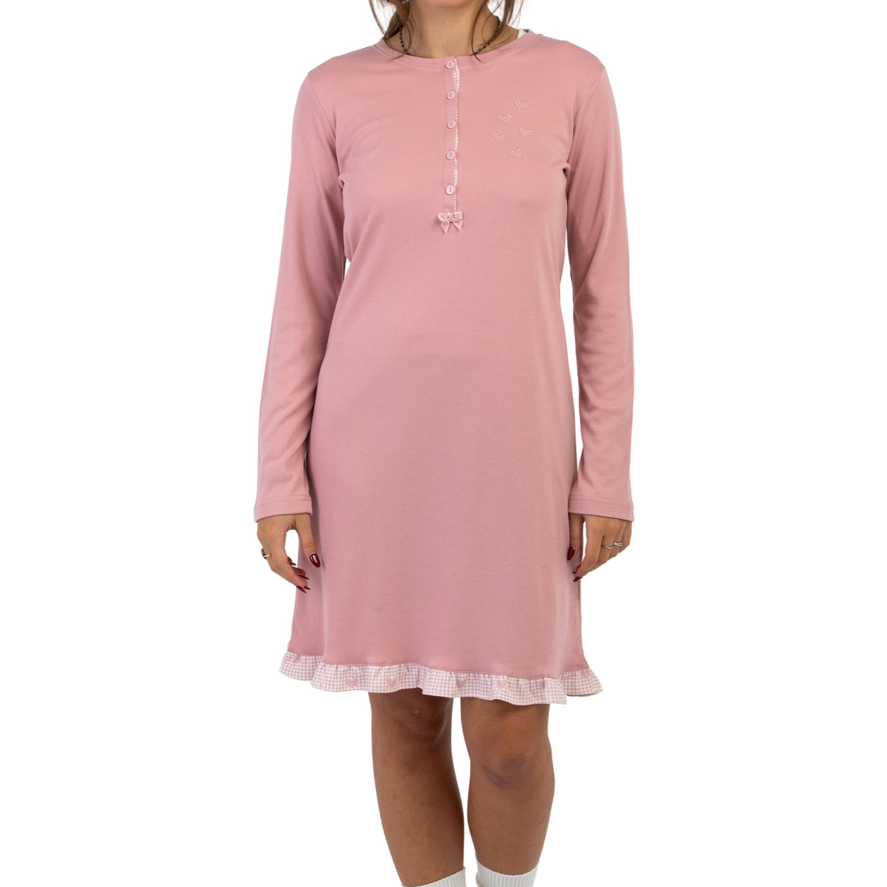 Camicia da Notte Cotone Felpato NOI DI NOTTE LA003141/3171