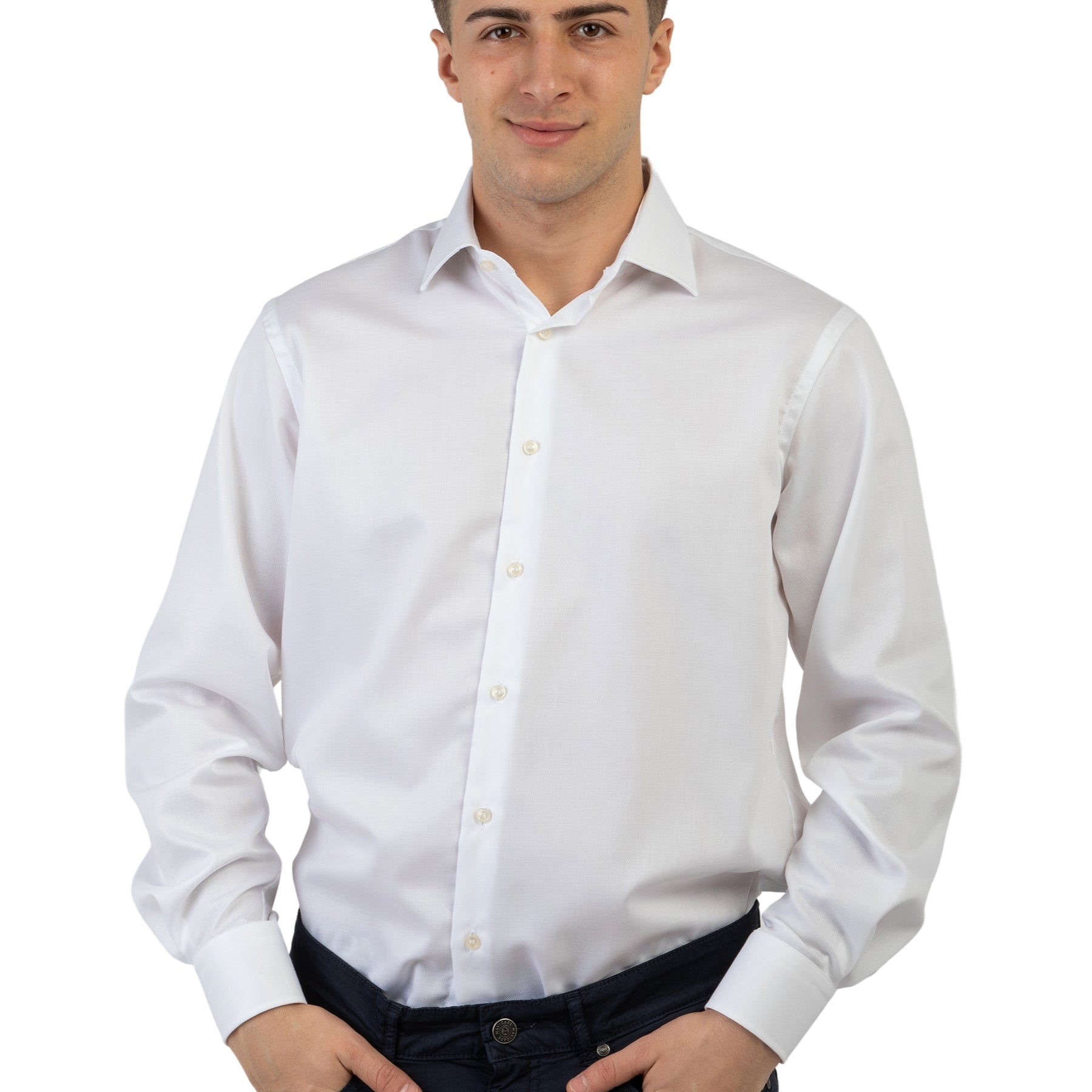 Camicia Uomo Regular 100% Cotone NO STIRO Armaturato INGRAM 69312