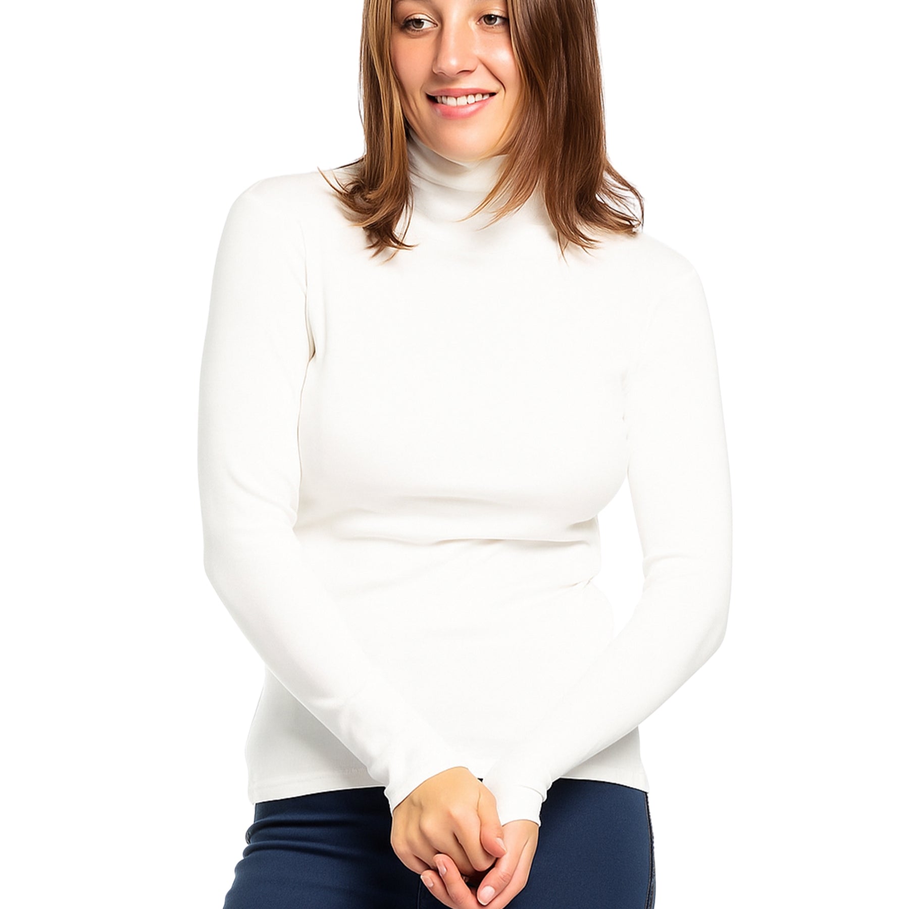 RAGNO Maglia Dolcevita Donna in Thermo Cotton – Sottogiacca Calda e Confortevole