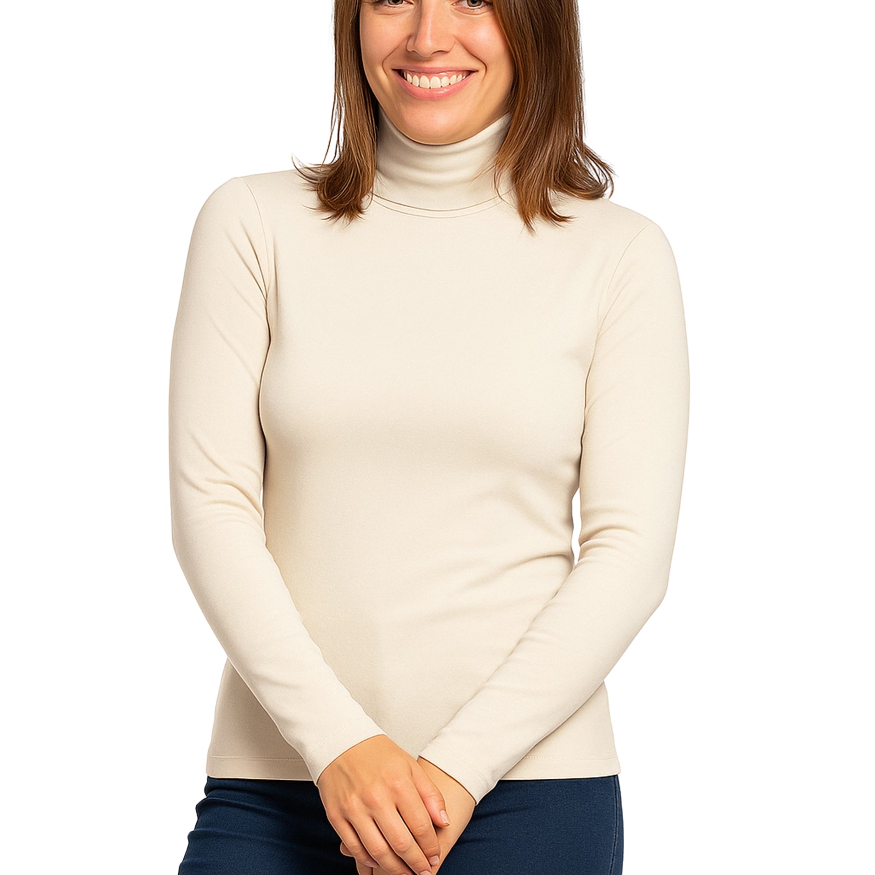 RAGNO Maglia Dolcevita Donna in Thermo Cotton – Sottogiacca Calda e Confortevole