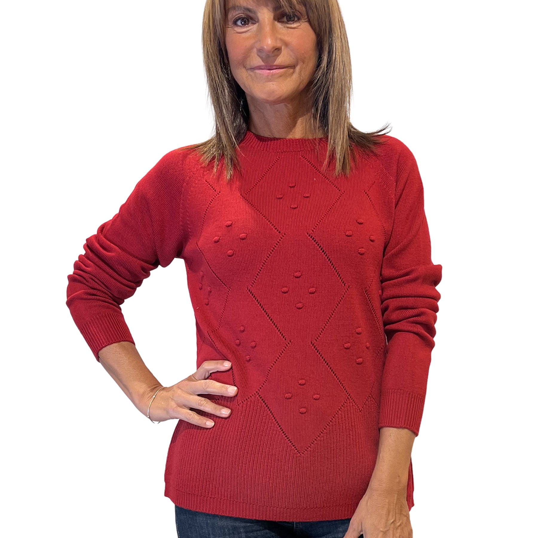 CARLA FERRONI Maglia Donna Manica Lunga Pura Lana ART. 4367